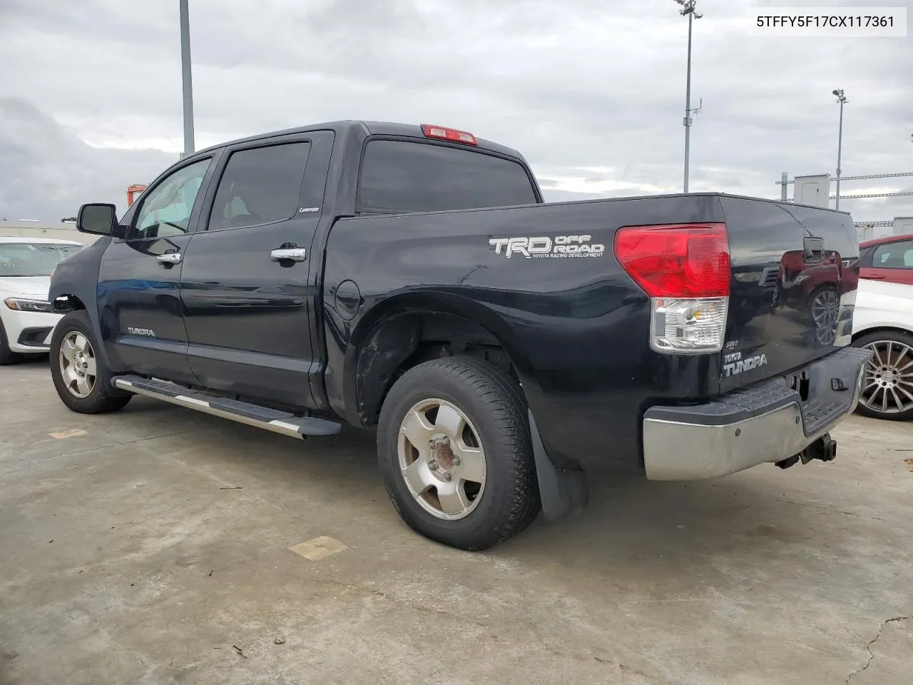 2012 Toyota Tundra Crewmax Limited VIN: 5TFFY5F17CX117361 Lot: 75098314