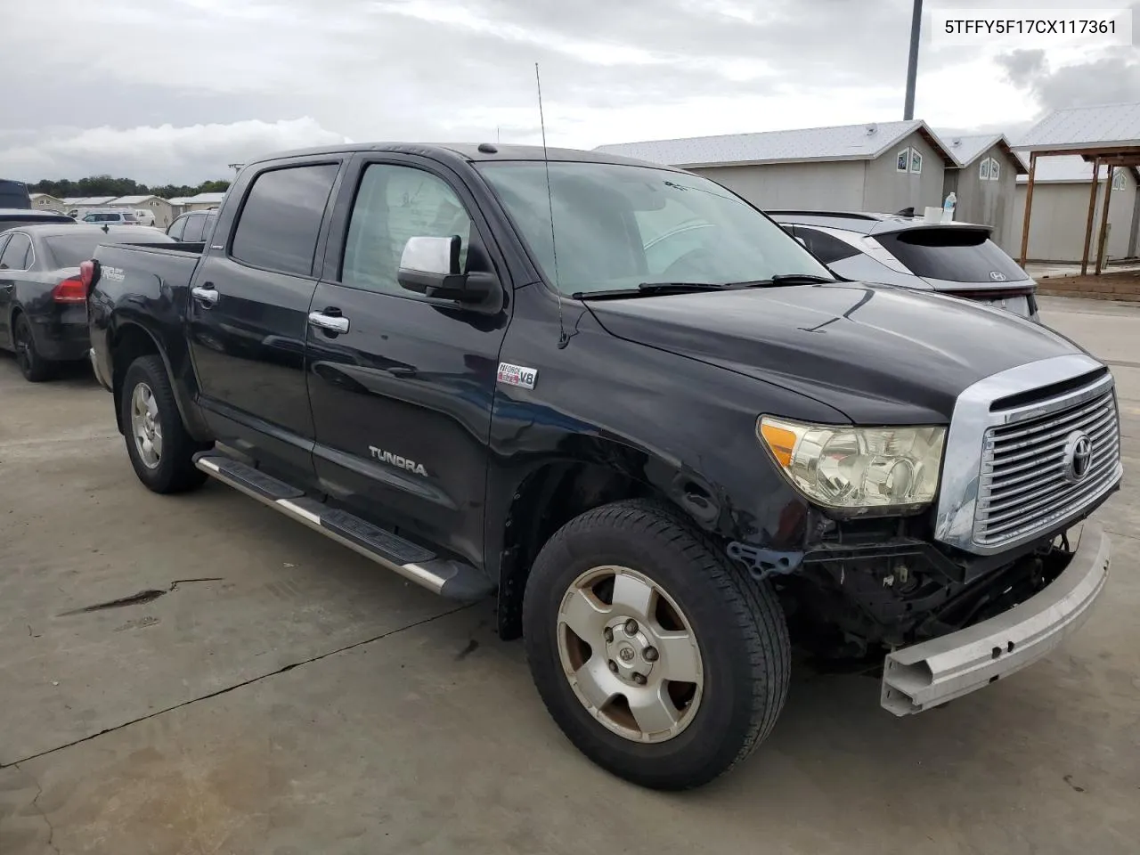 2012 Toyota Tundra Crewmax Limited VIN: 5TFFY5F17CX117361 Lot: 75098314