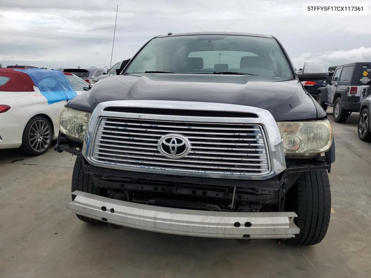 2012 Toyota Tundra Crewmax Limited VIN: 5TFFY5F17CX117361 Lot: 75098314