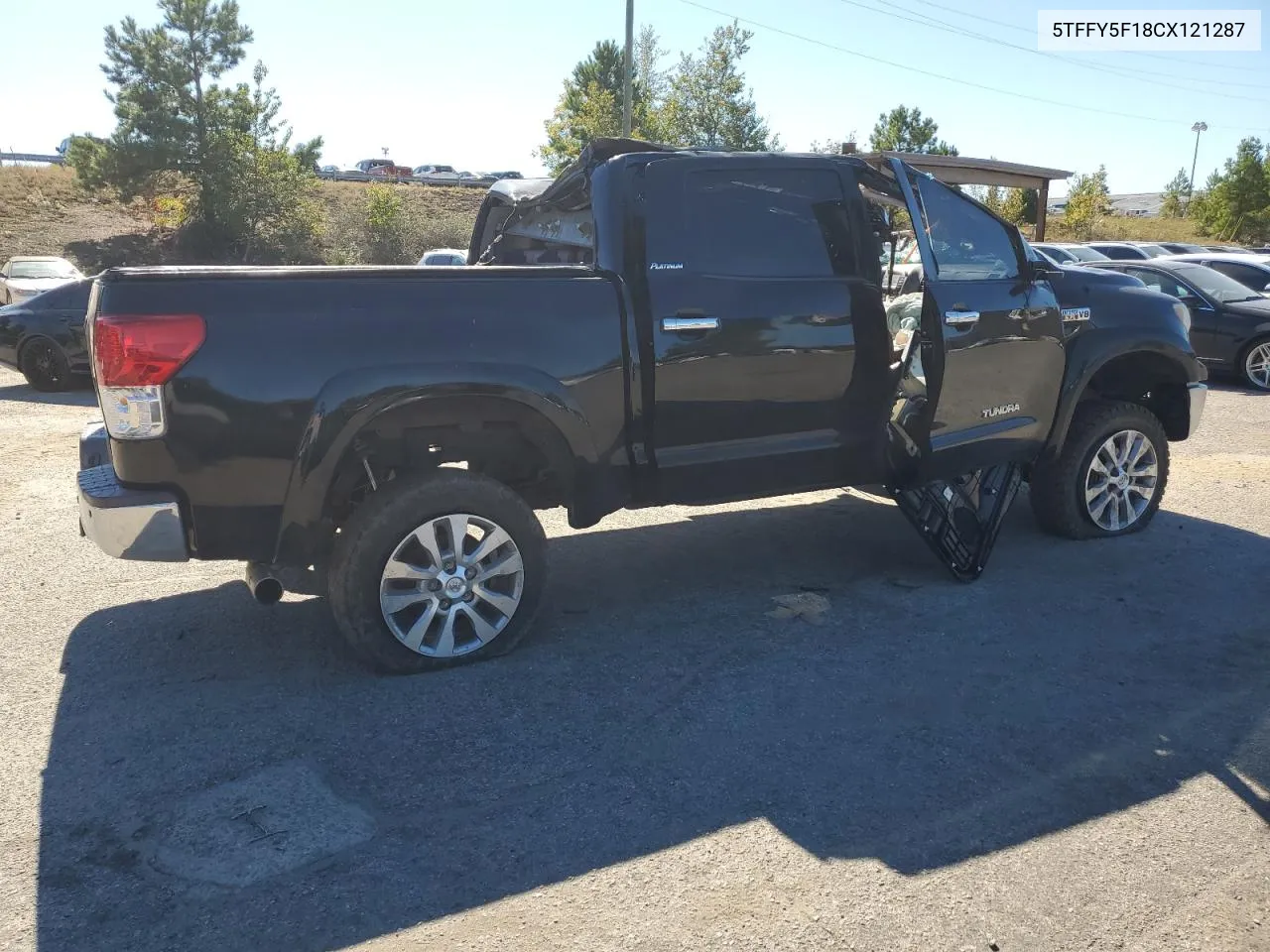 2012 Toyota Tundra Crewmax Limited VIN: 5TFFY5F18CX121287 Lot: 75203494