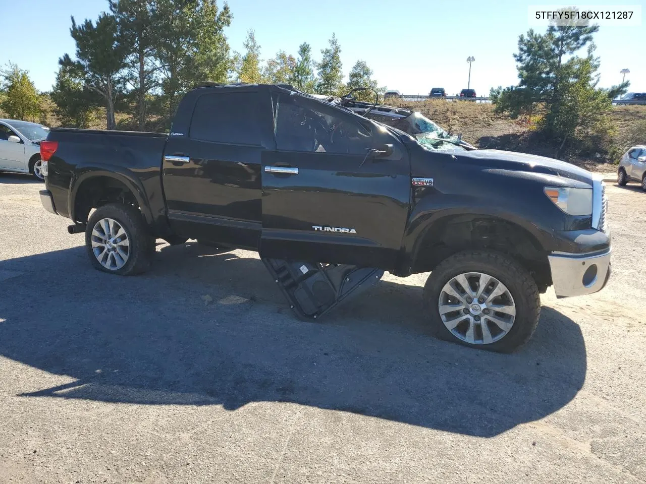 2012 Toyota Tundra Crewmax Limited VIN: 5TFFY5F18CX121287 Lot: 75203494