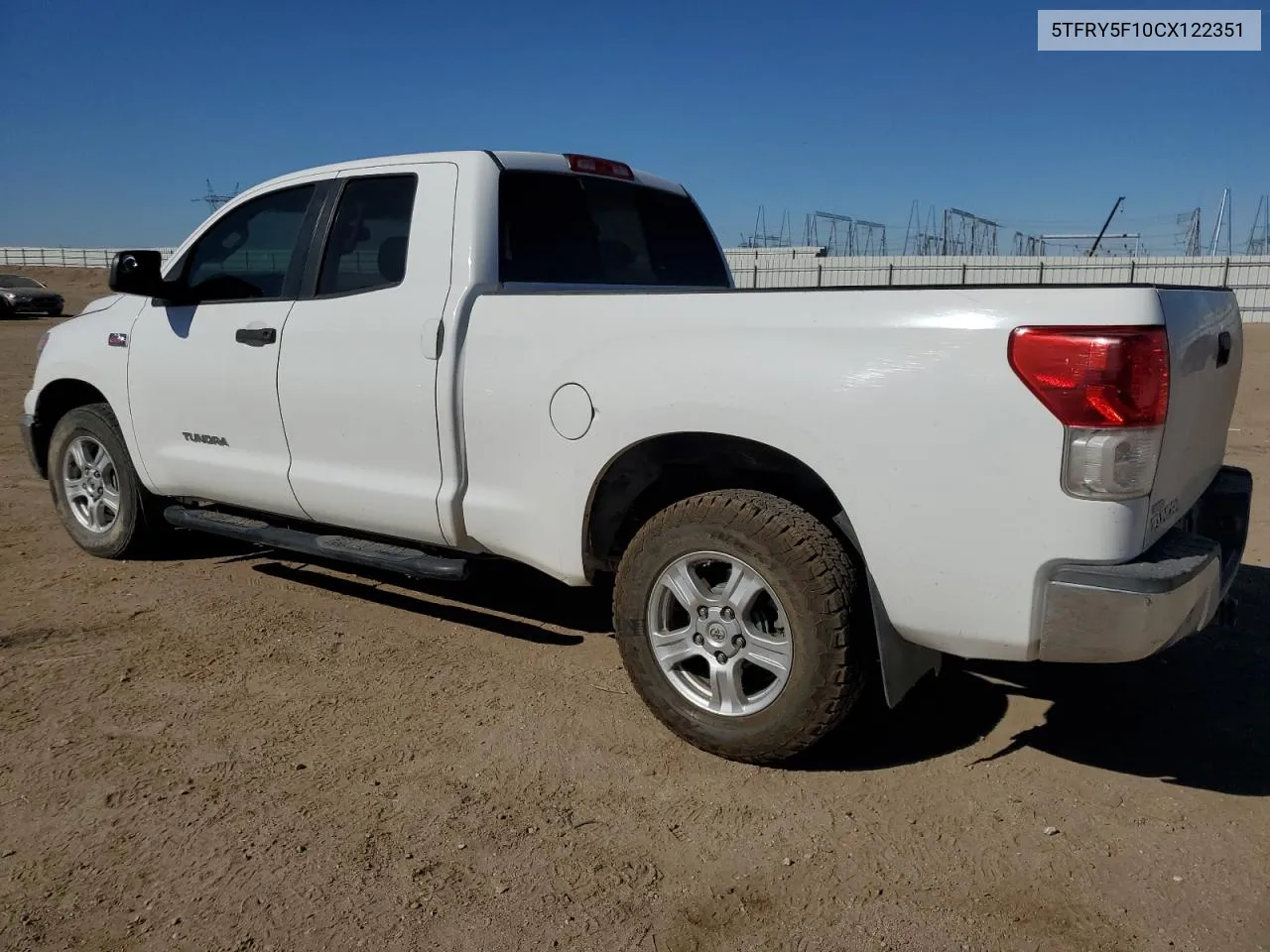 2012 Toyota Tundra Double Cab Sr5 VIN: 5TFRY5F10CX122351 Lot: 75963954