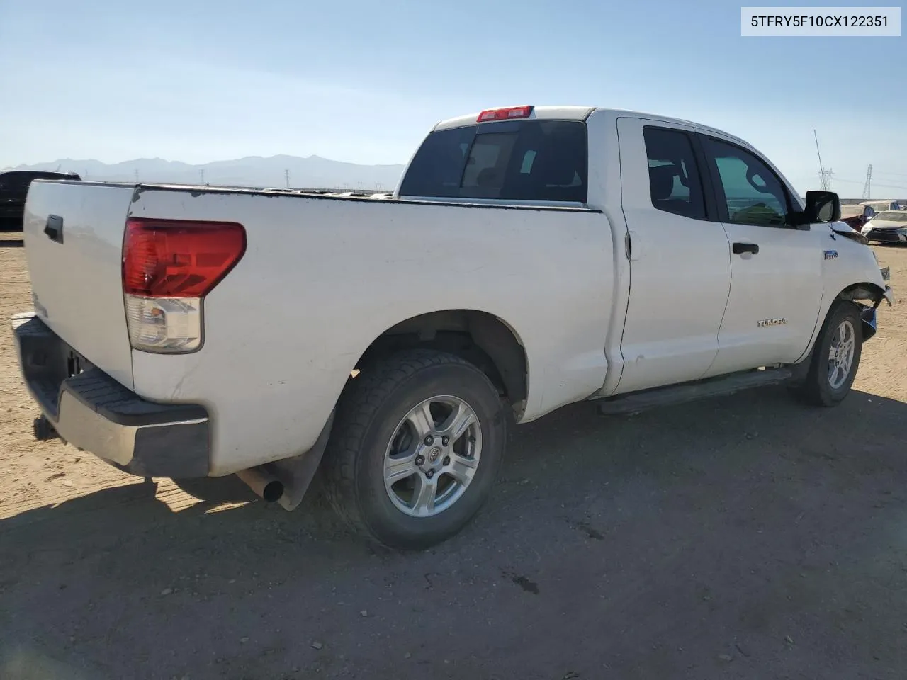 5TFRY5F10CX122351 2012 Toyota Tundra Double Cab Sr5