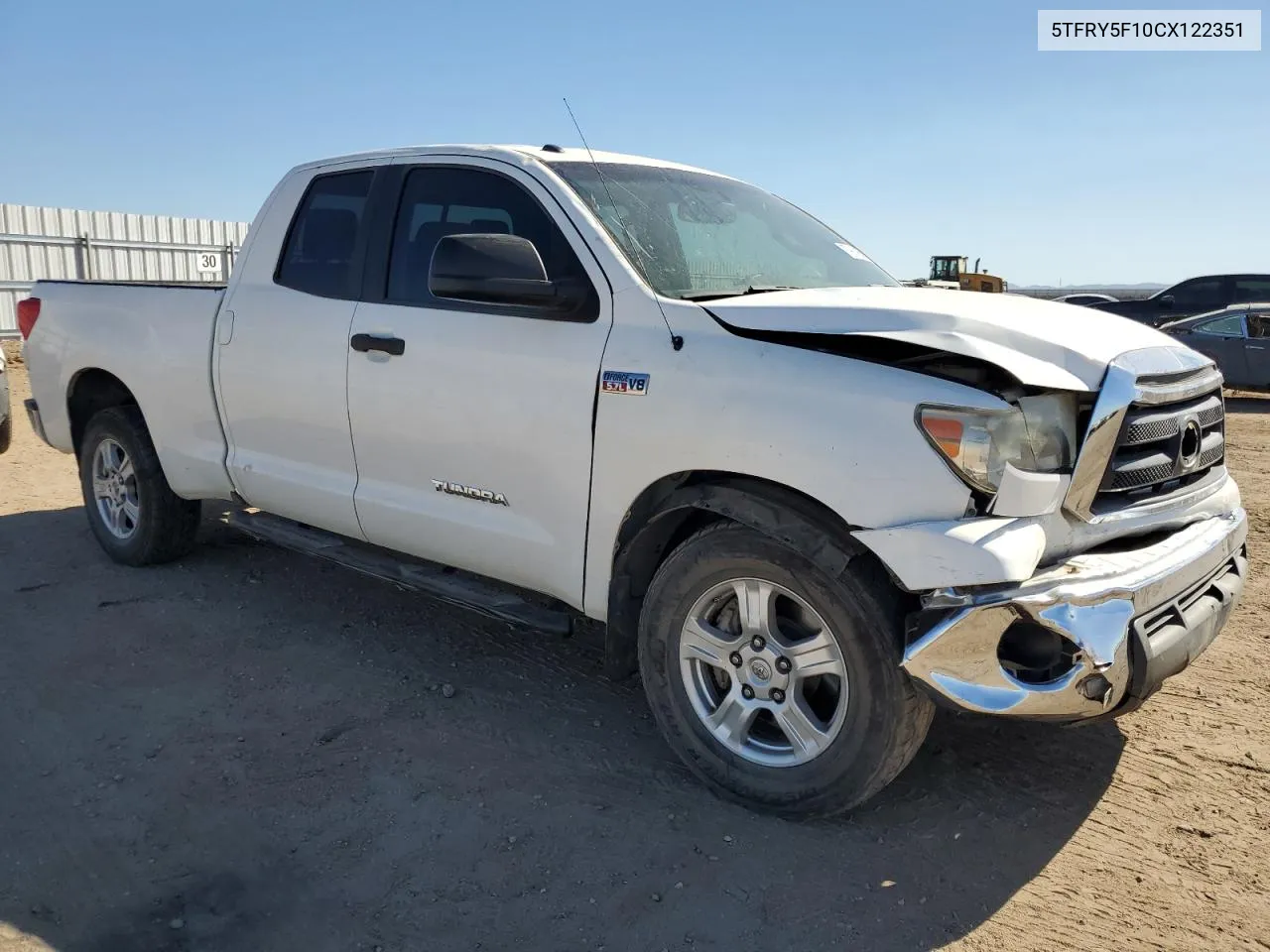 2012 Toyota Tundra Double Cab Sr5 VIN: 5TFRY5F10CX122351 Lot: 75963954