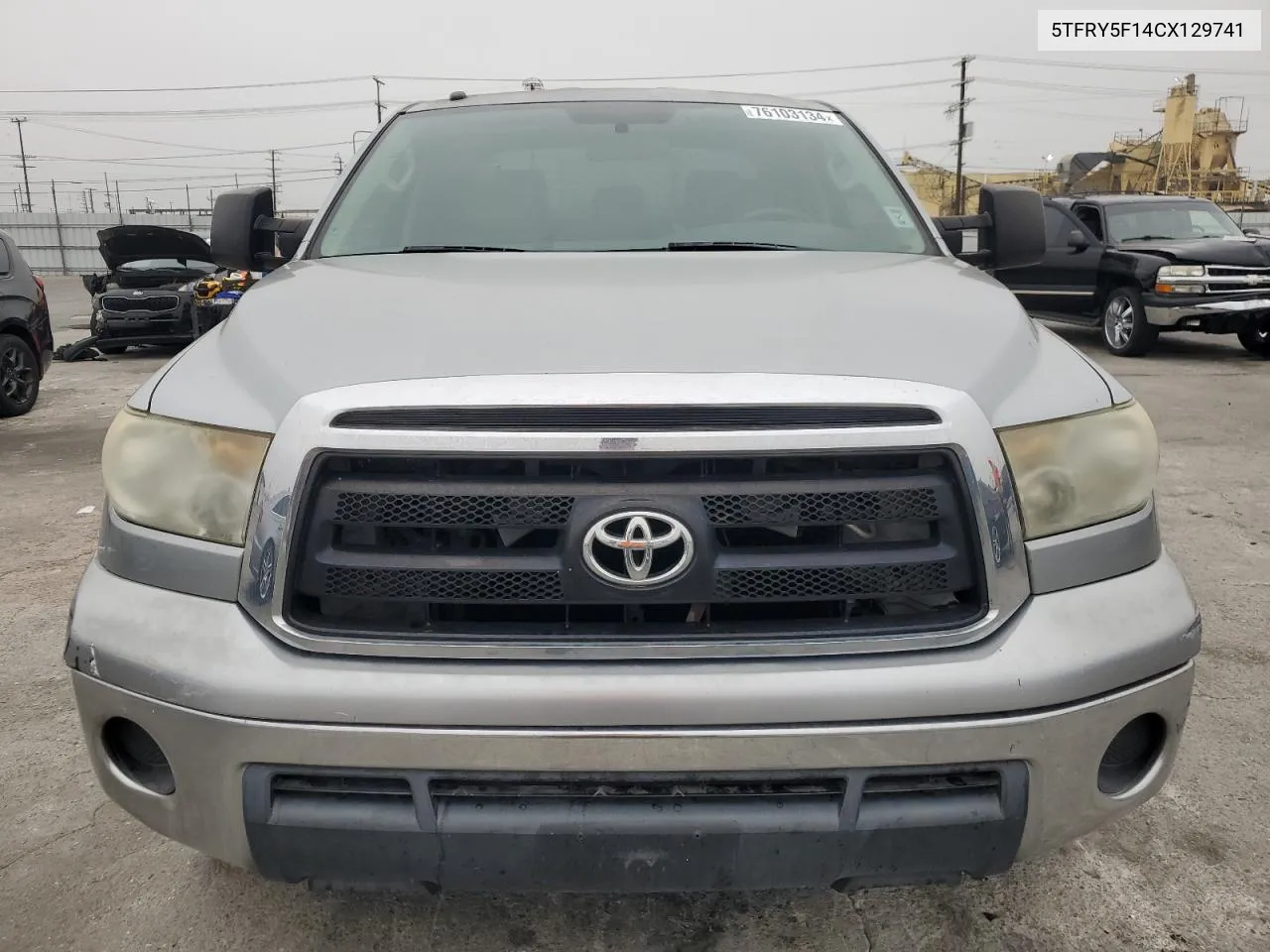 2012 Toyota Tundra Double Cab Sr5 VIN: 5TFRY5F14CX129741 Lot: 76103134