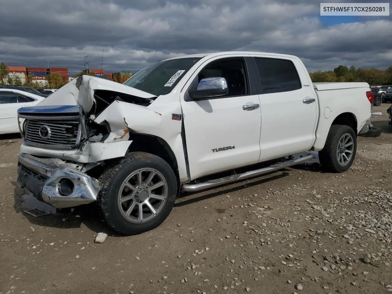 2012 Toyota Tundra Crewmax Limited VIN: 5TFHW5F17CX250281 Lot: 76117834