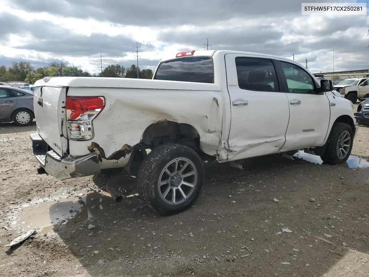 2012 Toyota Tundra Crewmax Limited VIN: 5TFHW5F17CX250281 Lot: 76117834