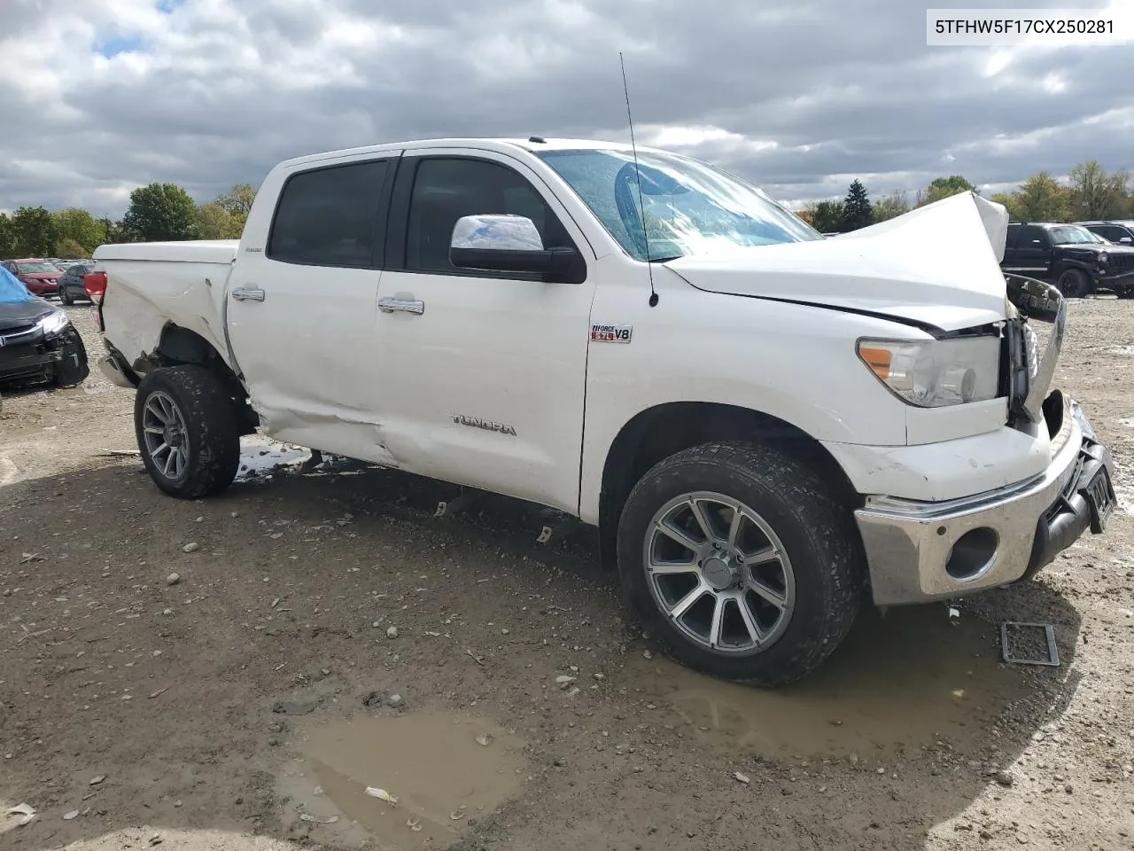 2012 Toyota Tundra Crewmax Limited VIN: 5TFHW5F17CX250281 Lot: 76117834