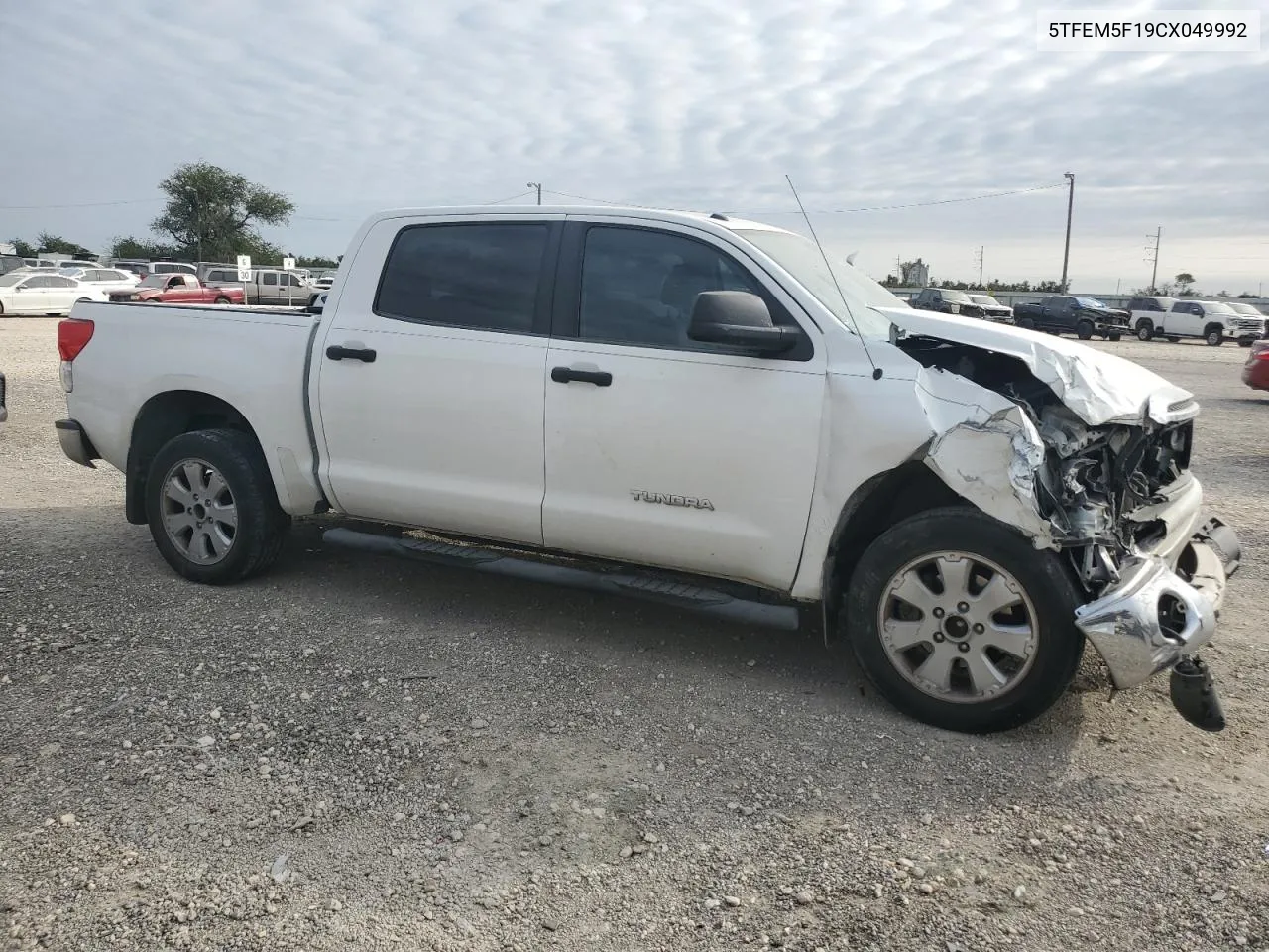 2012 Toyota Tundra Crewmax Sr5 VIN: 5TFEM5F19CX049992 Lot: 76123844