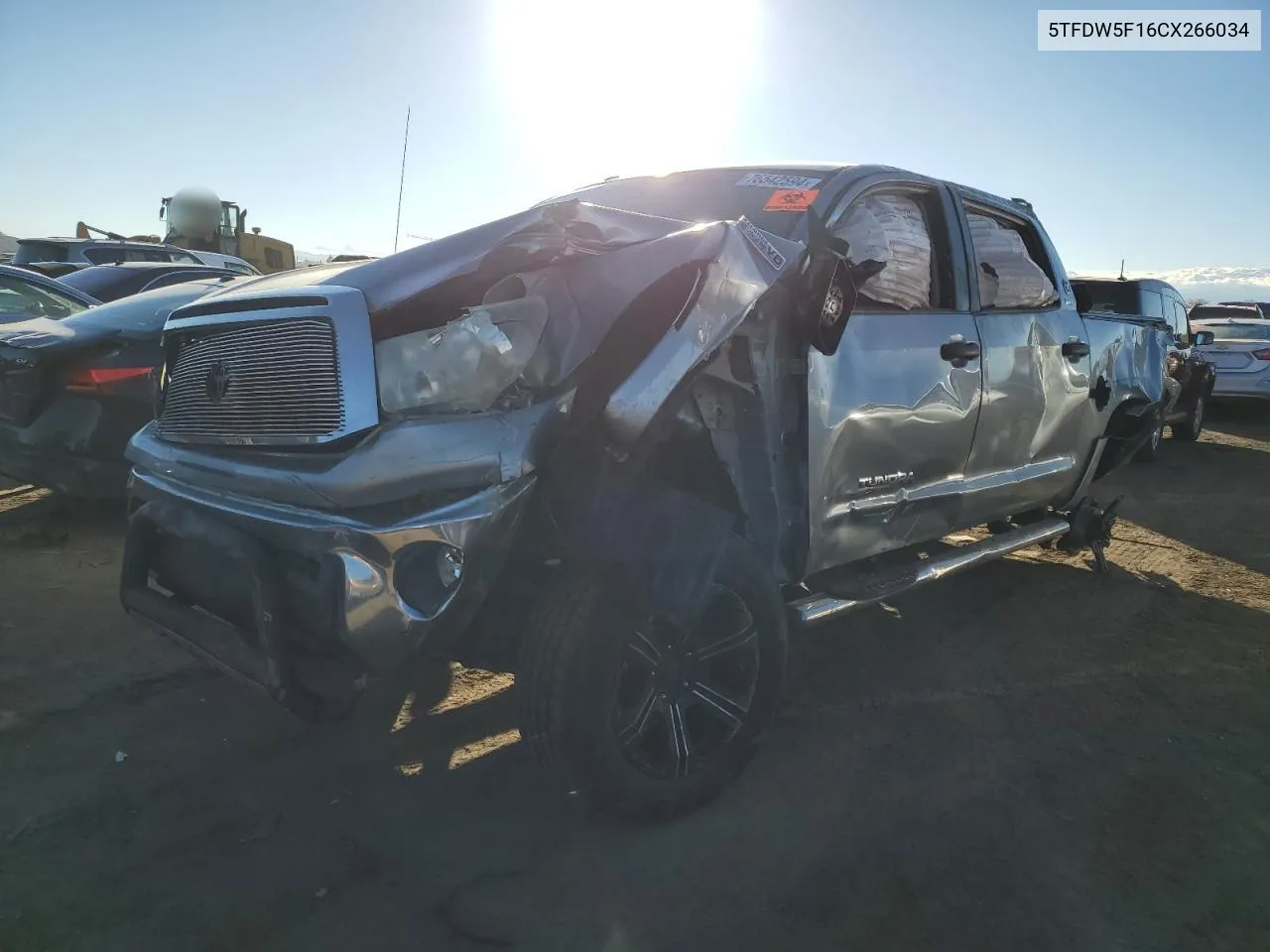 2012 Toyota Tundra Crewmax Sr5 VIN: 5TFDW5F16CX266034 Lot: 76542594