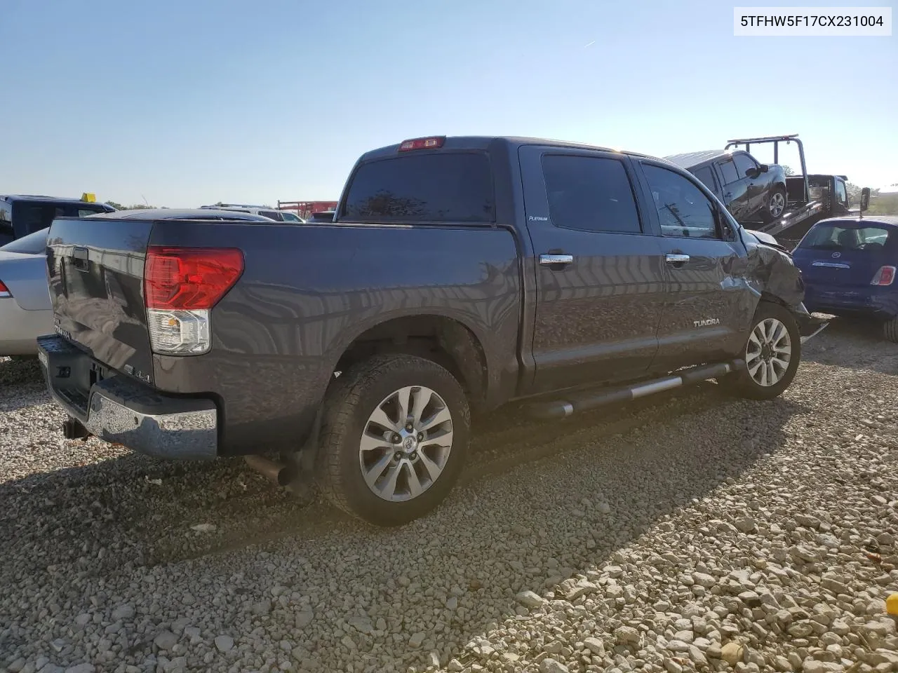 2012 Toyota Tundra Crewmax Limited VIN: 5TFHW5F17CX231004 Lot: 76724834