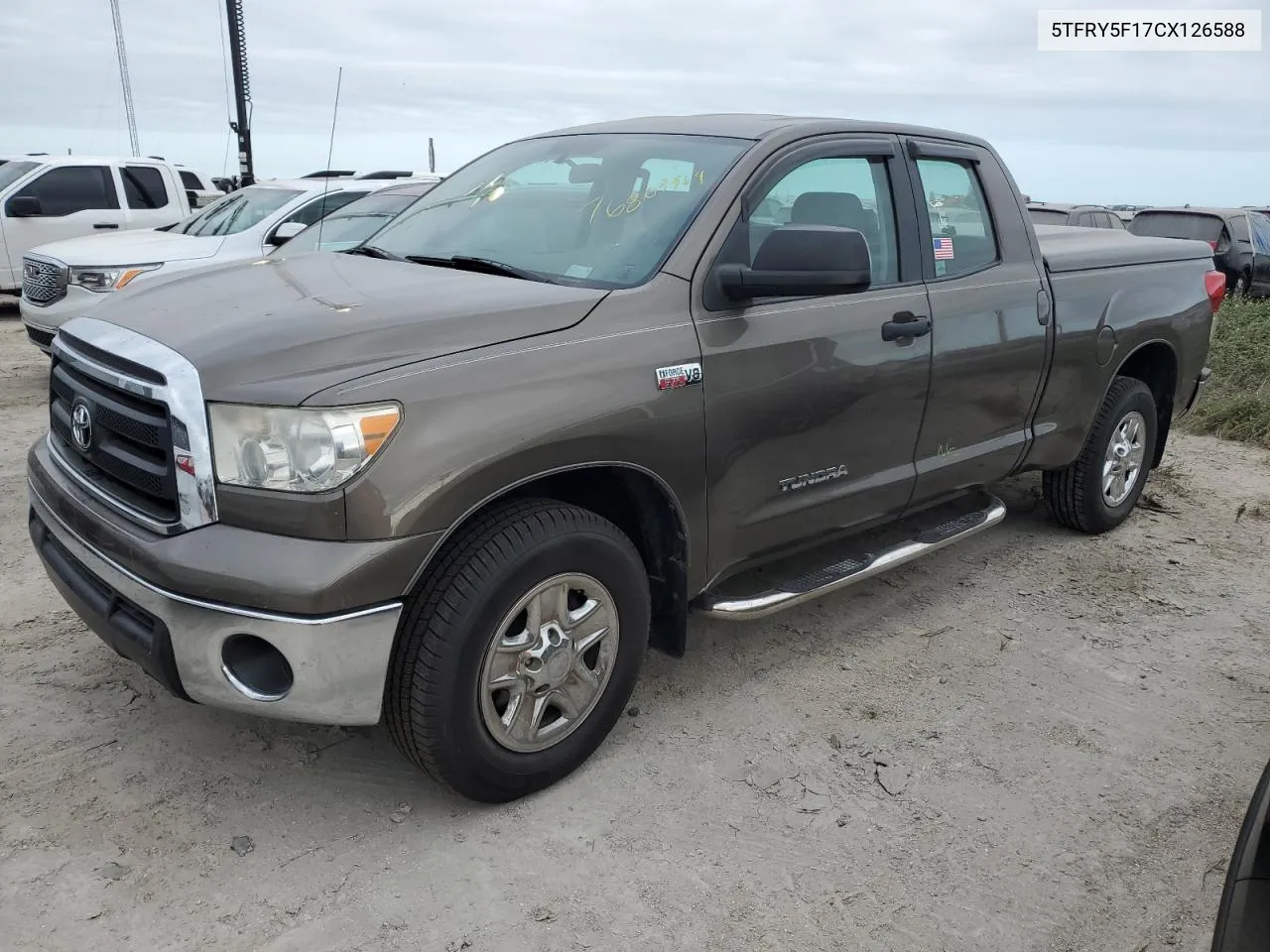 2012 Toyota Tundra Double Cab Sr5 VIN: 5TFRY5F17CX126588 Lot: 76803964