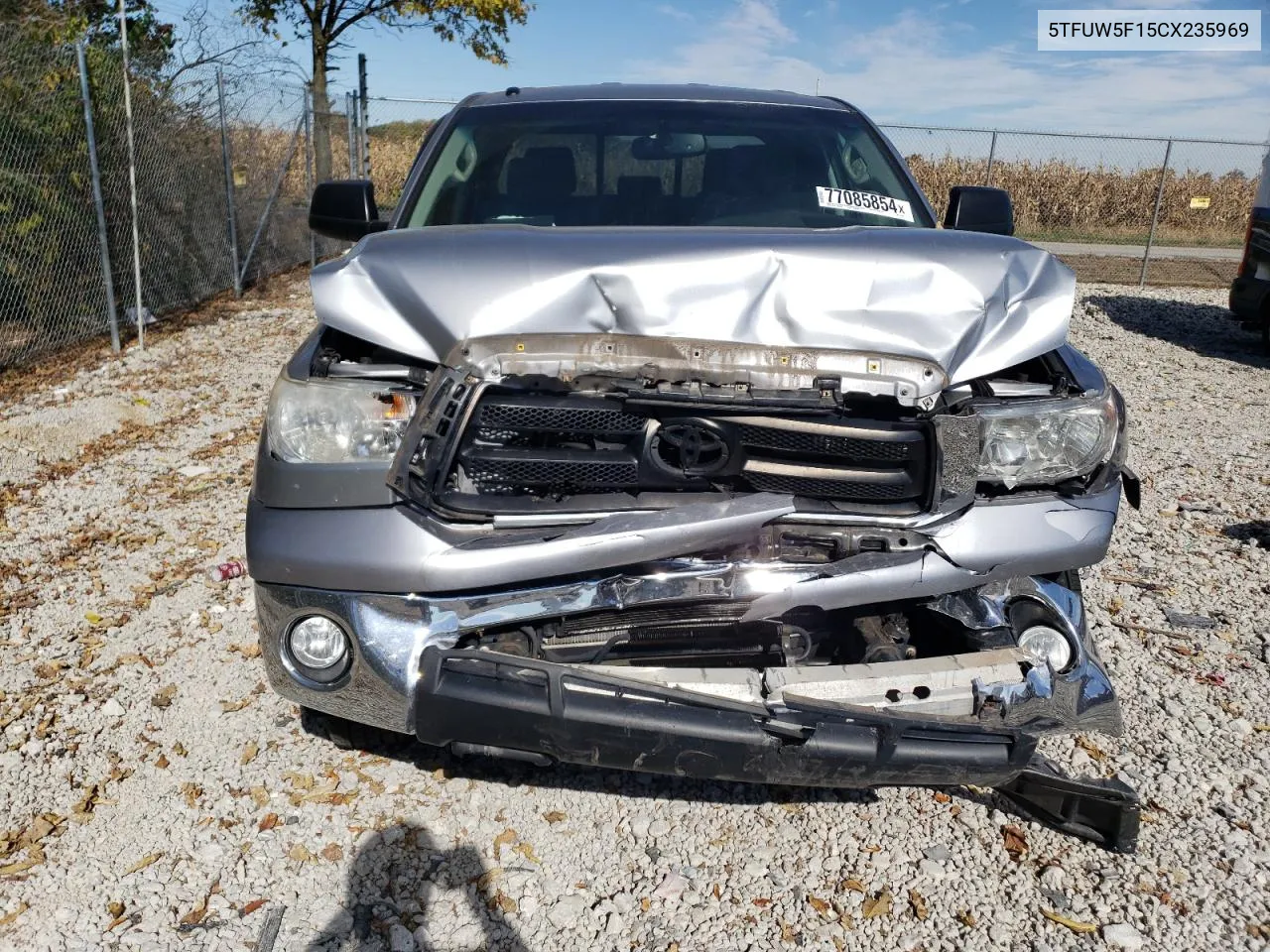 2012 Toyota Tundra Double Cab Sr5 VIN: 5TFUW5F15CX235969 Lot: 77085854