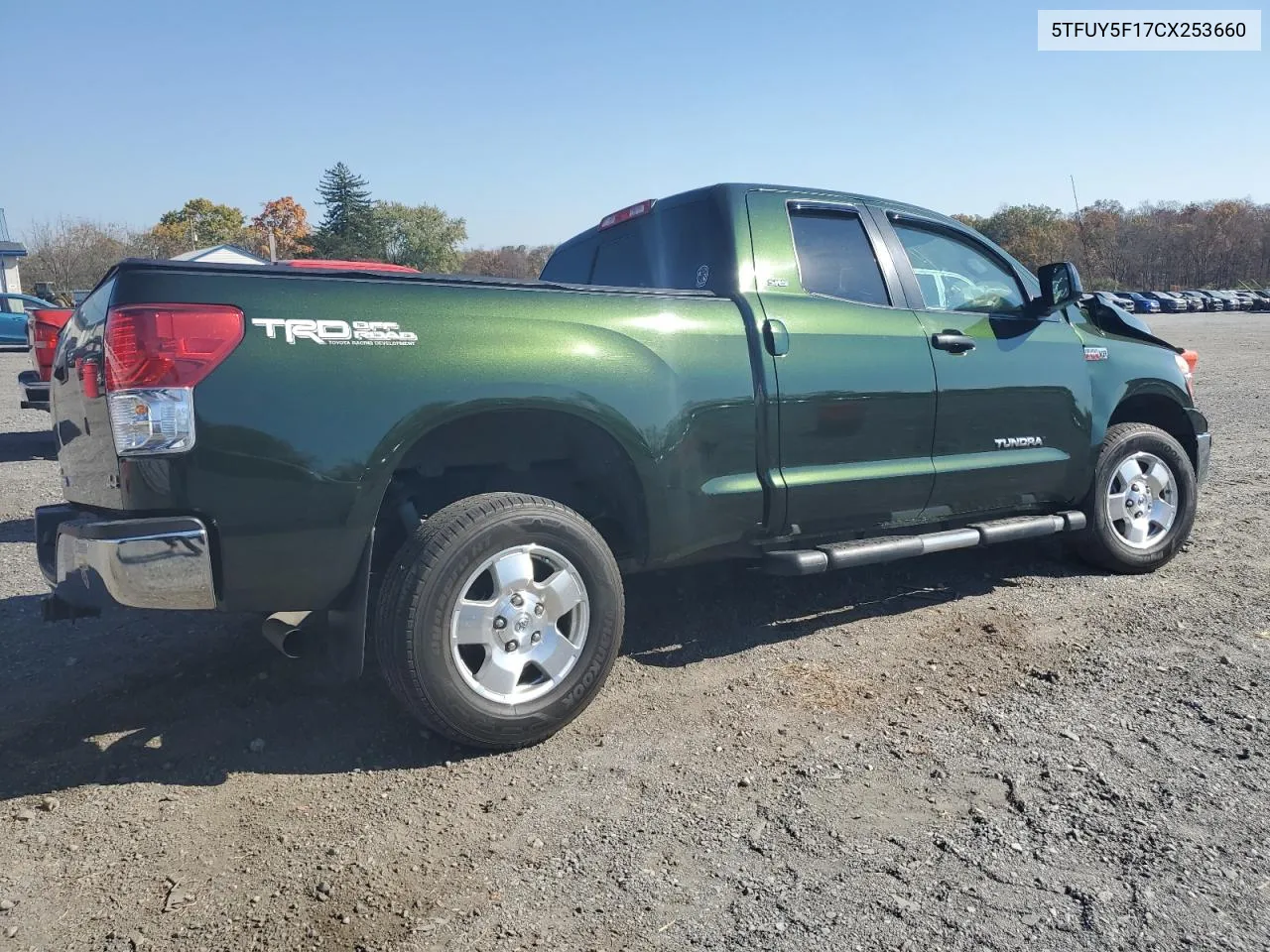 2012 Toyota Tundra Double Cab Sr5 VIN: 5TFUY5F17CX253660 Lot: 77193074