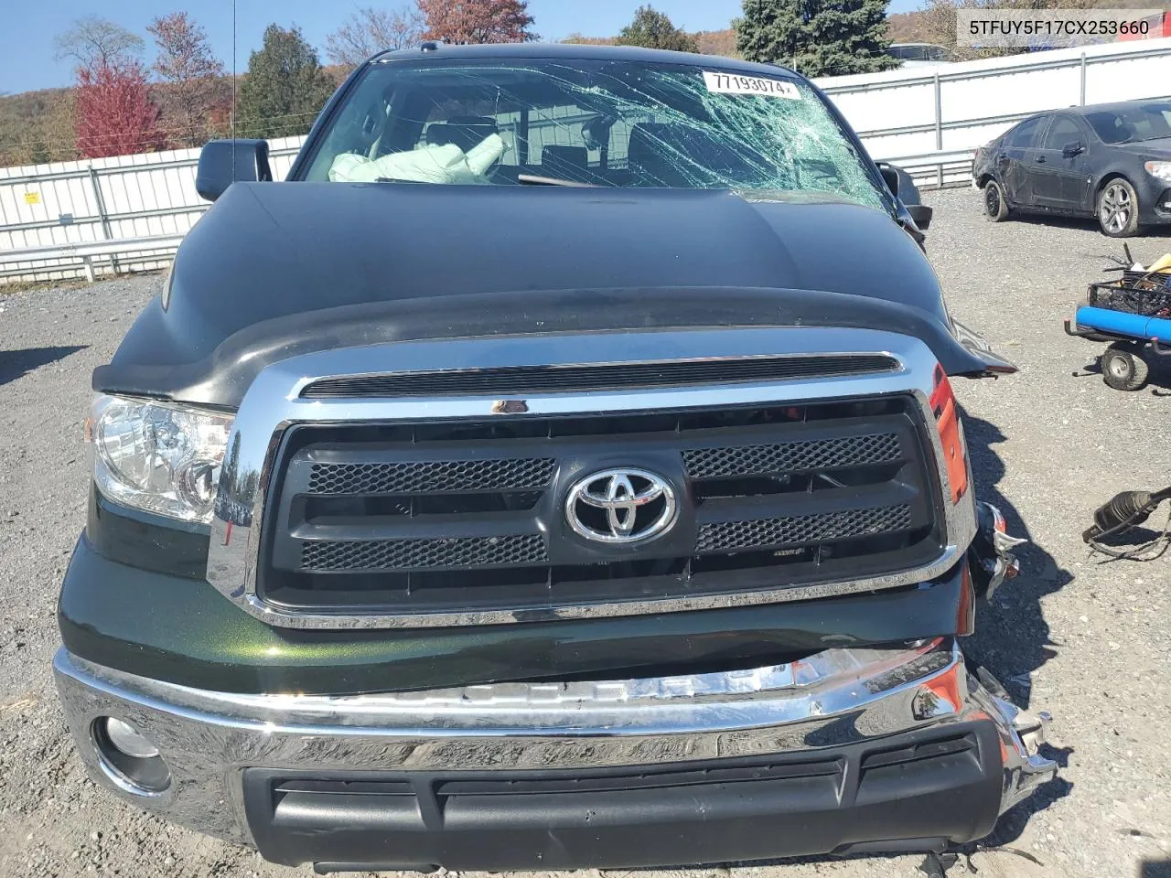 2012 Toyota Tundra Double Cab Sr5 VIN: 5TFUY5F17CX253660 Lot: 77193074