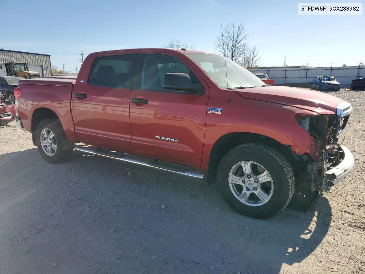 2012 Toyota Tundra Crewmax Sr5 VIN: 5TFDW5F19CX233982 Lot: 77424274