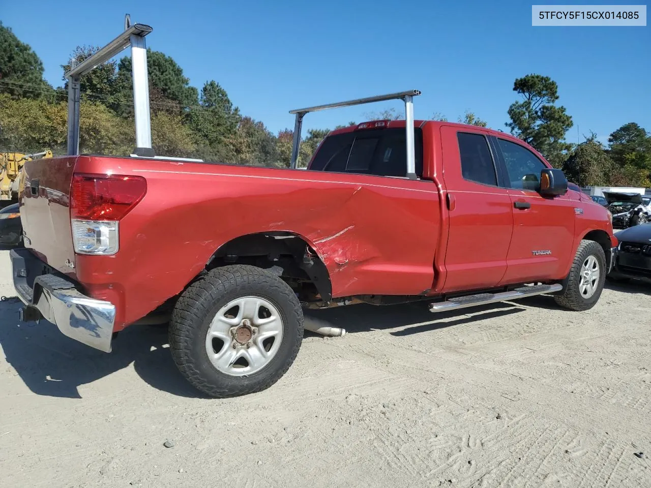 2012 Toyota Tundra Double Cab Sr5 VIN: 5TFCY5F15CX014085 Lot: 78085804