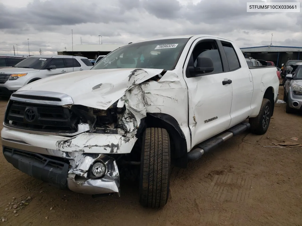 2012 Toyota Tundra Double Cab Sr5 VIN: 5TFUM5F10CX033661 Lot: 78096324