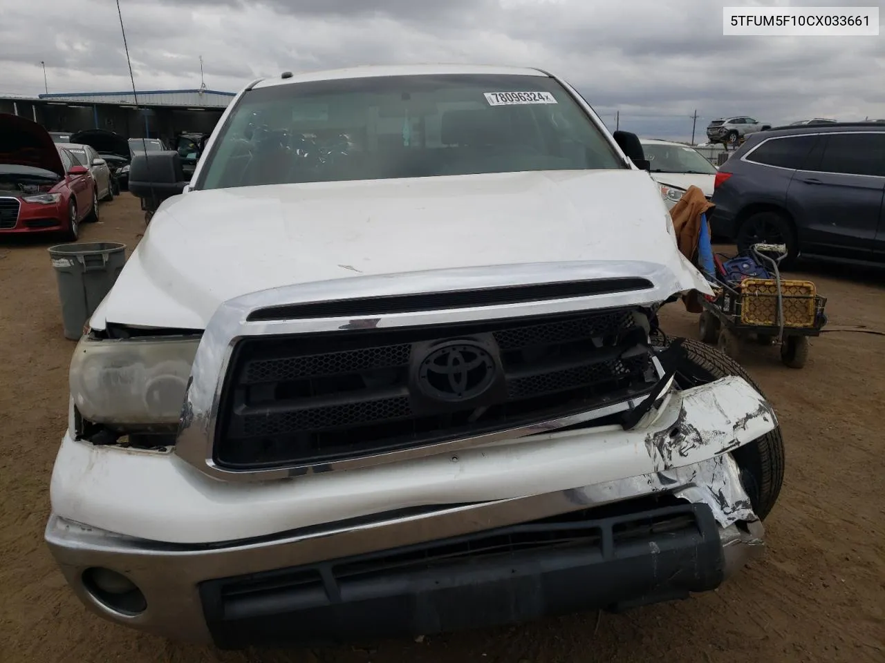 2012 Toyota Tundra Double Cab Sr5 VIN: 5TFUM5F10CX033661 Lot: 78096324