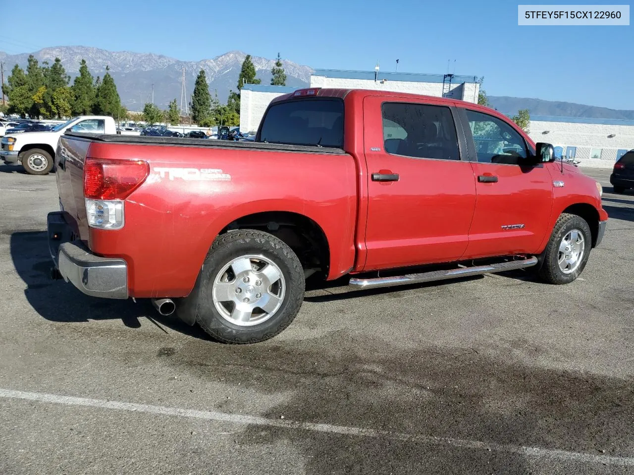 2012 Toyota Tundra Crewmax Sr5 VIN: 5TFEY5F15CX122960 Lot: 78649934