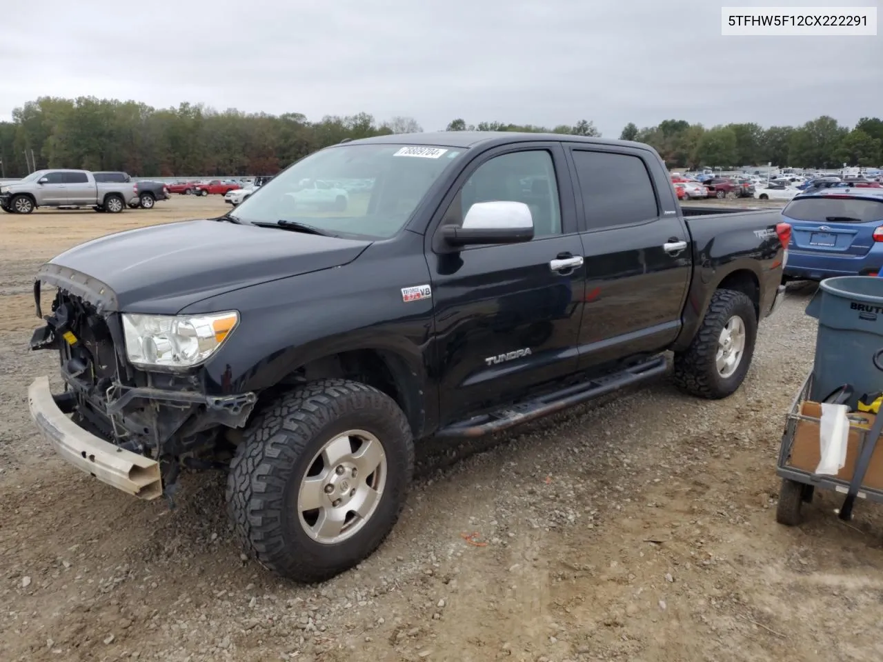 2012 Toyota Tundra Crewmax Limited VIN: 5TFHW5F12CX222291 Lot: 78809704