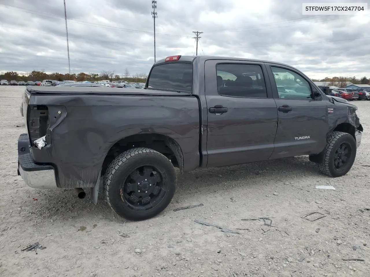 2012 Toyota Tundra Crewmax Sr5 VIN: 5TFDW5F17CX247704 Lot: 79007754