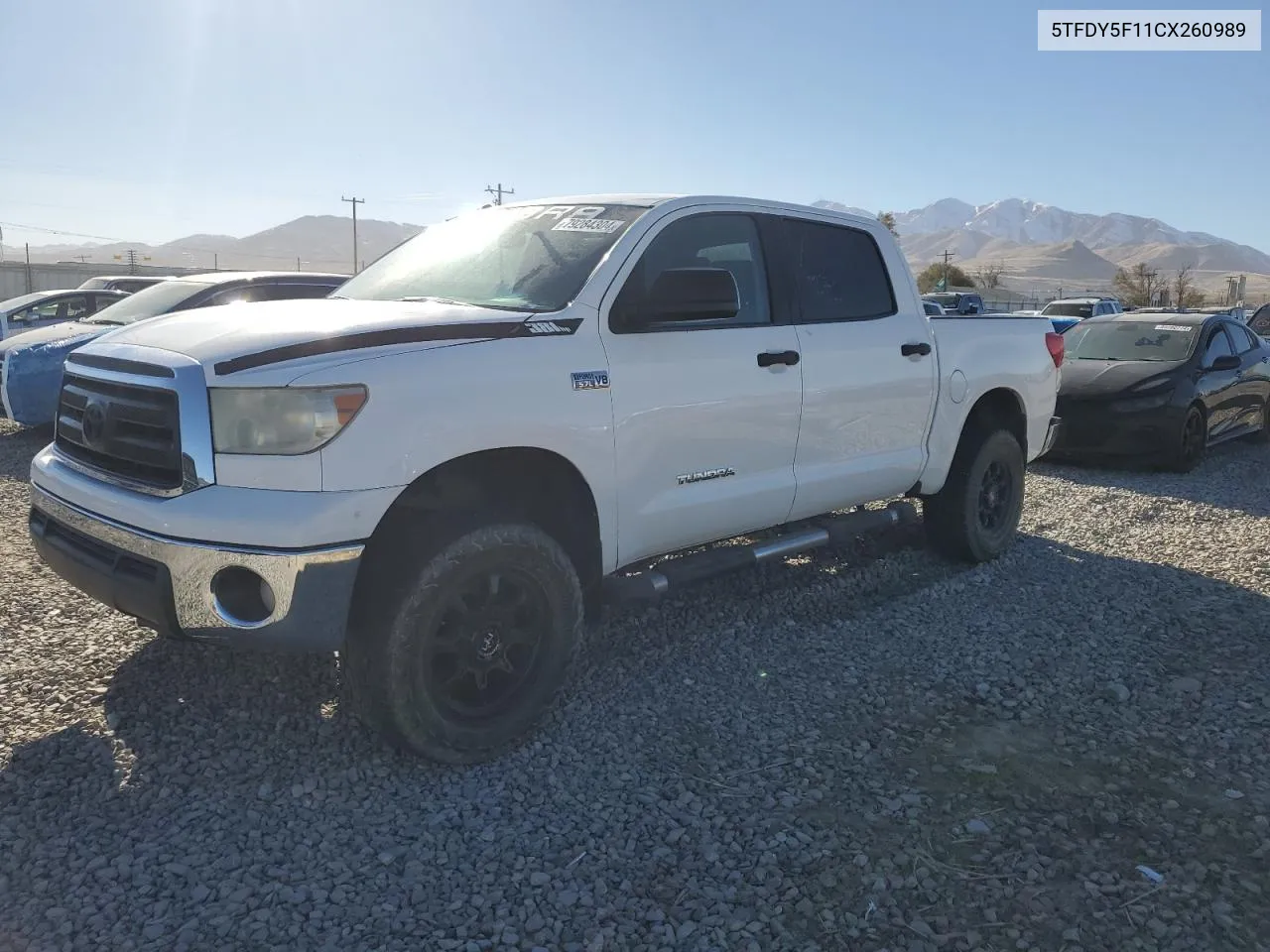 2012 Toyota Tundra Crewmax Sr5 VIN: 5TFDY5F11CX260989 Lot: 79284304