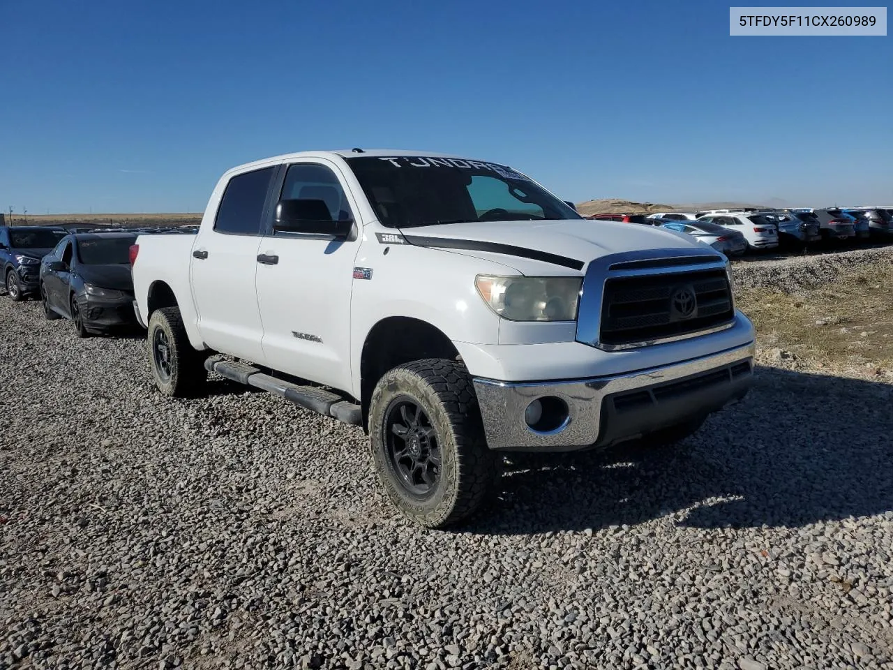 2012 Toyota Tundra Crewmax Sr5 VIN: 5TFDY5F11CX260989 Lot: 79284304