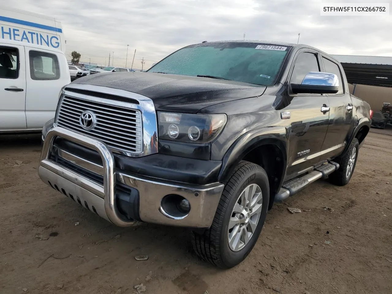 2012 Toyota Tundra Crewmax Limited VIN: 5TFHW5F11CX266752 Lot: 79671544