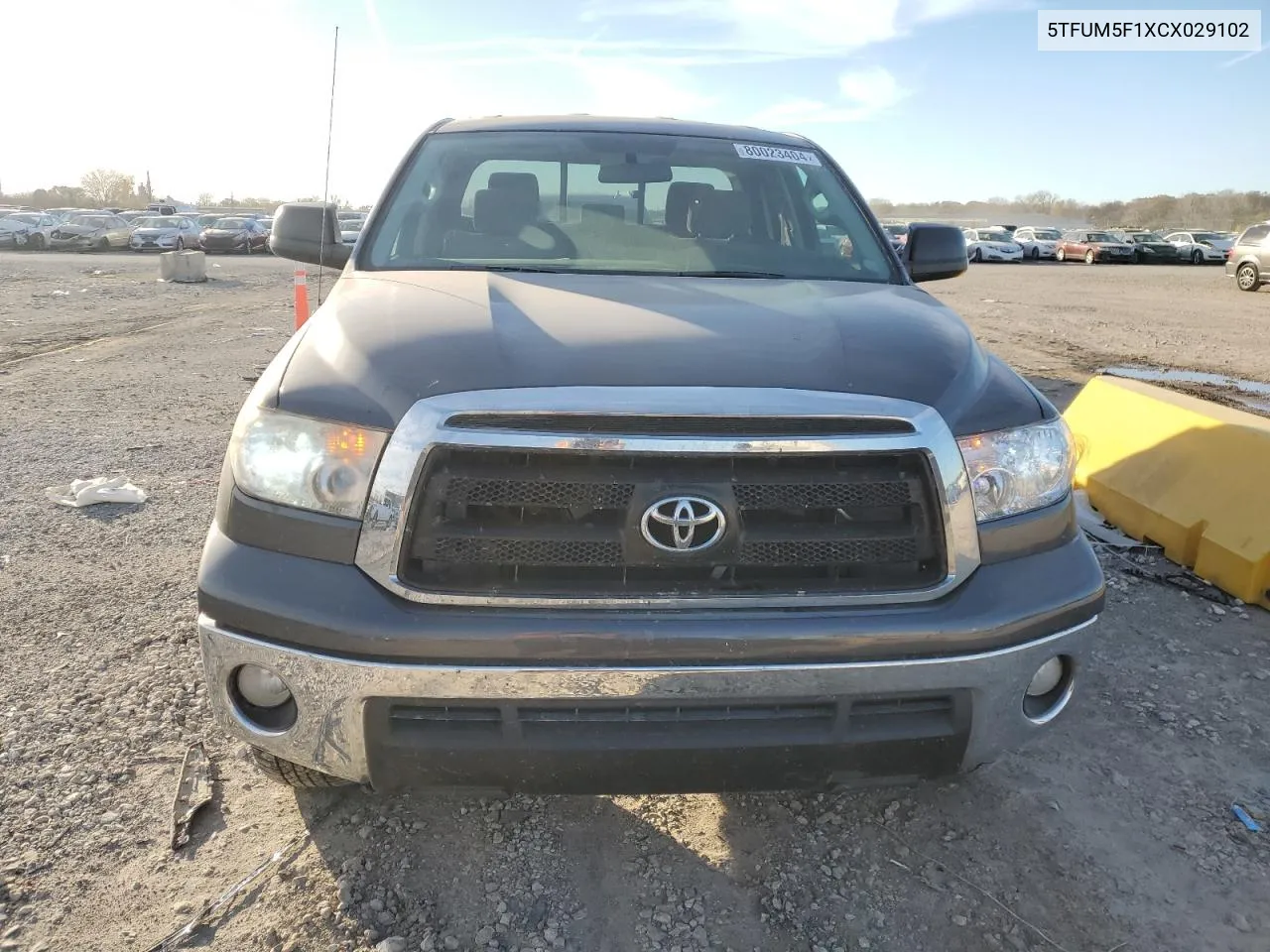 2012 Toyota Tundra Double Cab Sr5 VIN: 5TFUM5F1XCX029102 Lot: 80023404