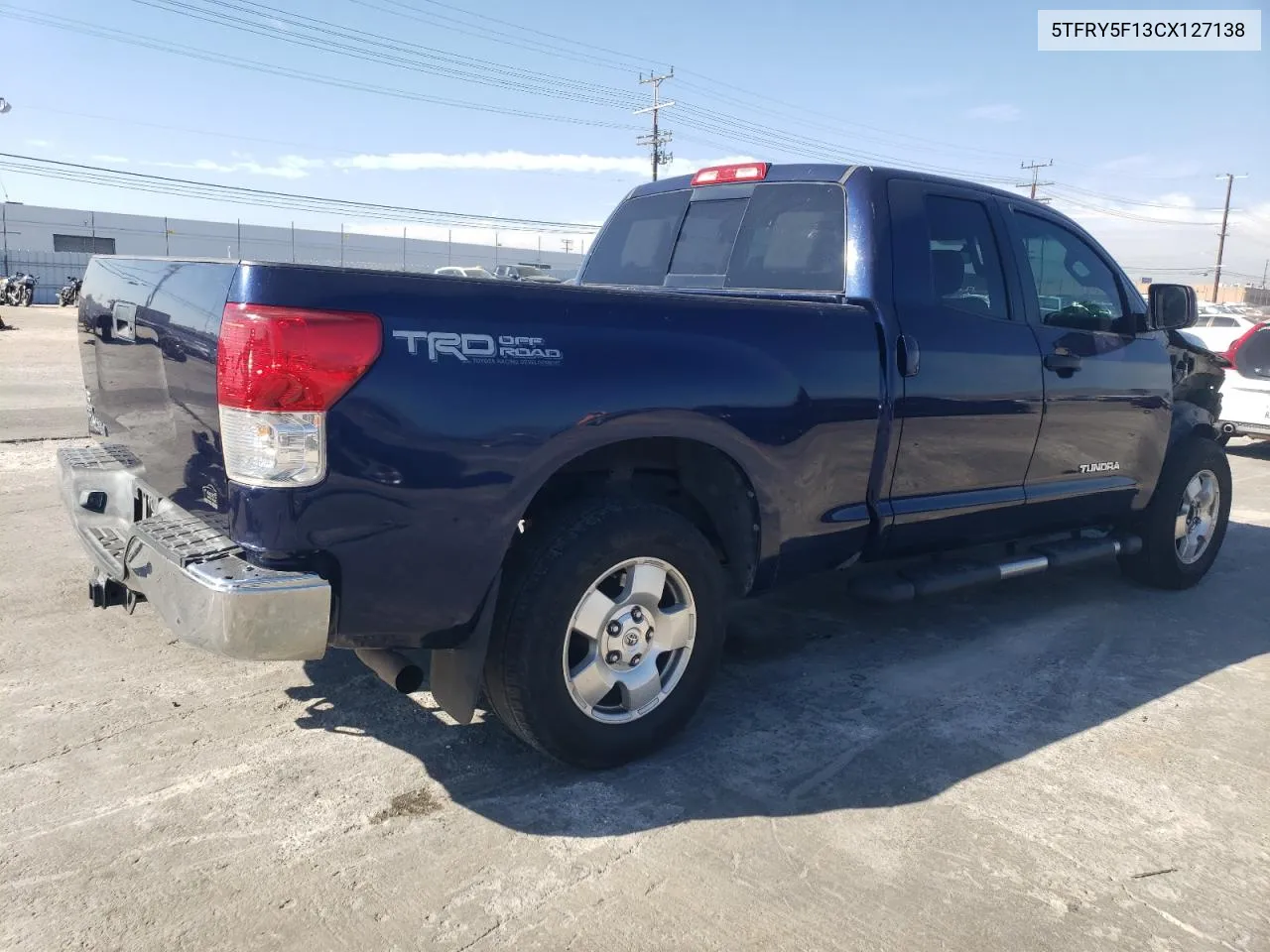 2012 Toyota Tundra Double Cab Sr5 VIN: 5TFRY5F13CX127138 Lot: 80273794