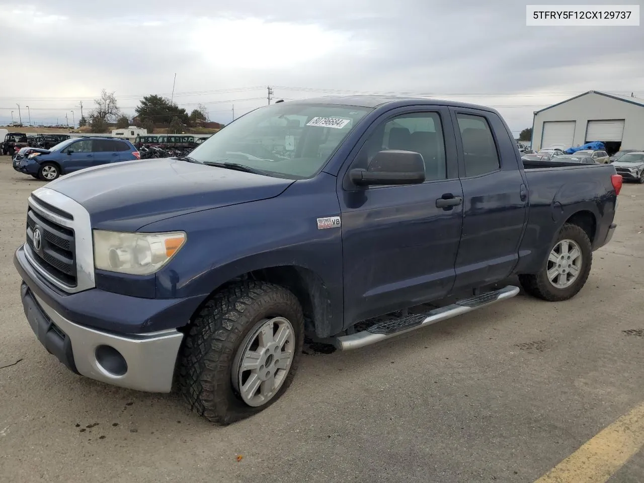 2012 Toyota Tundra Double Cab Sr5 VIN: 5TFRY5F12CX129737 Lot: 80796684