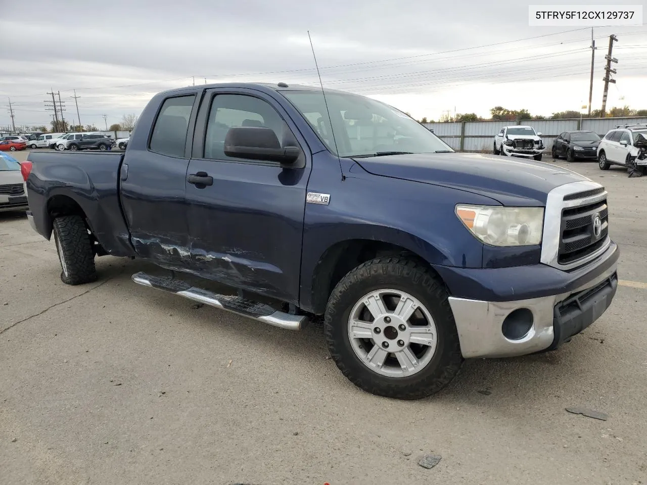 2012 Toyota Tundra Double Cab Sr5 VIN: 5TFRY5F12CX129737 Lot: 80796684