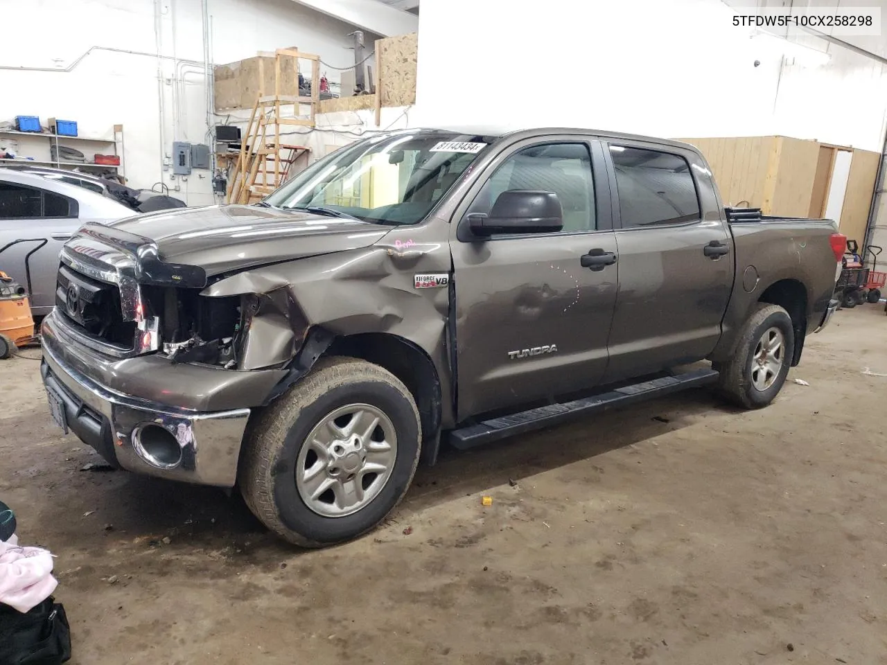 2012 Toyota Tundra Crewmax Sr5 VIN: 5TFDW5F10CX258298 Lot: 81143434