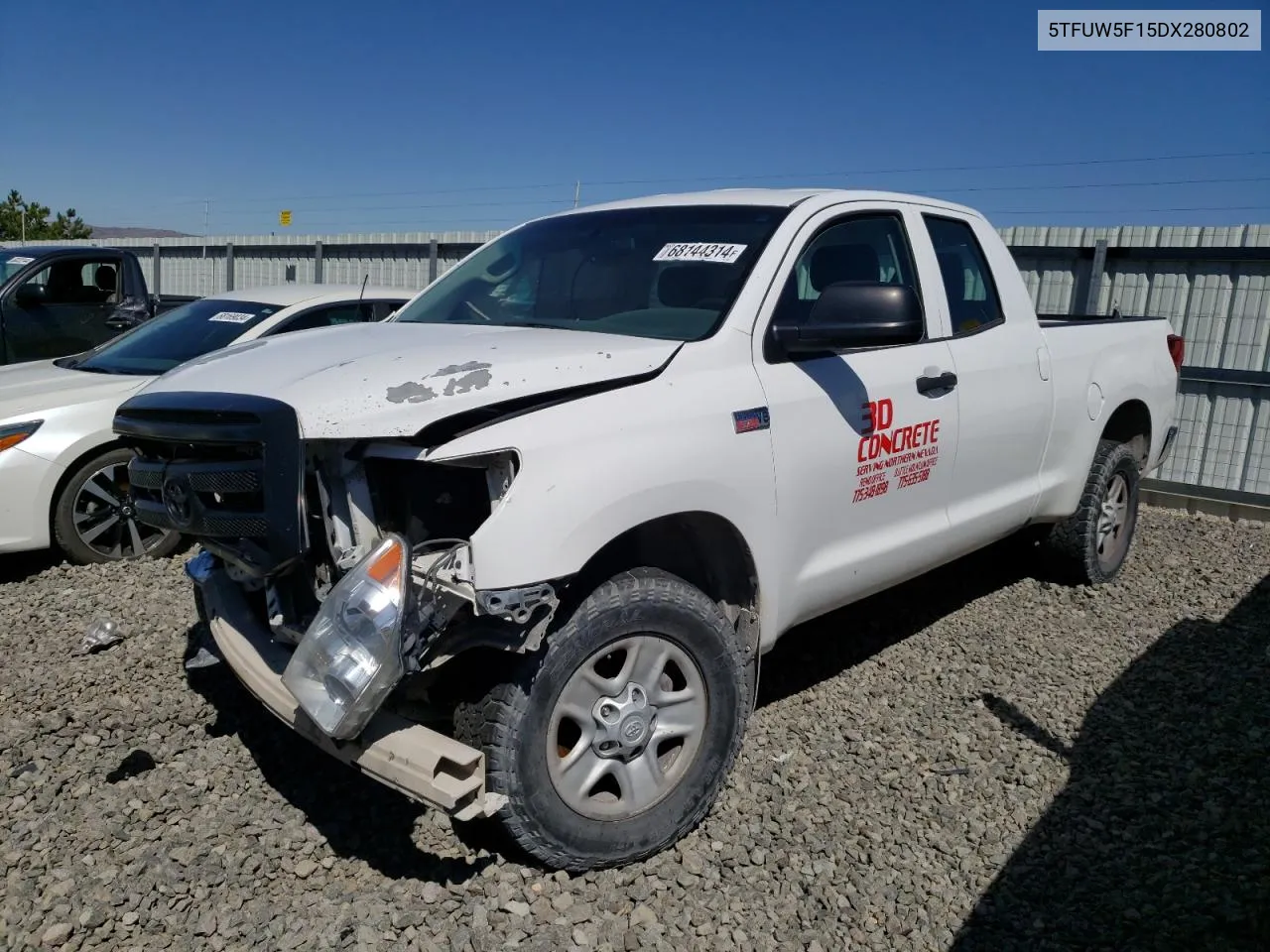 2013 Toyota Tundra Double Cab Sr5 VIN: 5TFUW5F15DX280802 Lot: 68144314