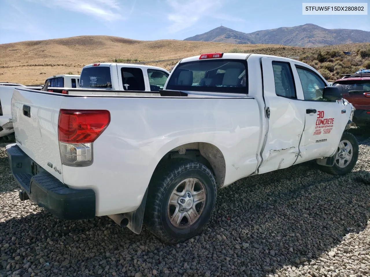 2013 Toyota Tundra Double Cab Sr5 VIN: 5TFUW5F15DX280802 Lot: 68144314