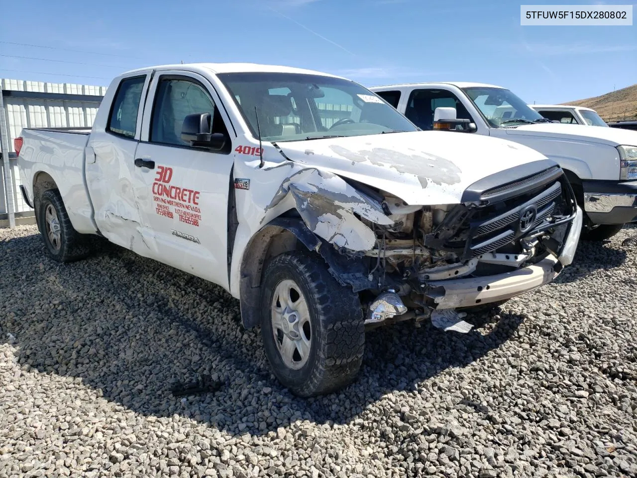 2013 Toyota Tundra Double Cab Sr5 VIN: 5TFUW5F15DX280802 Lot: 68144314