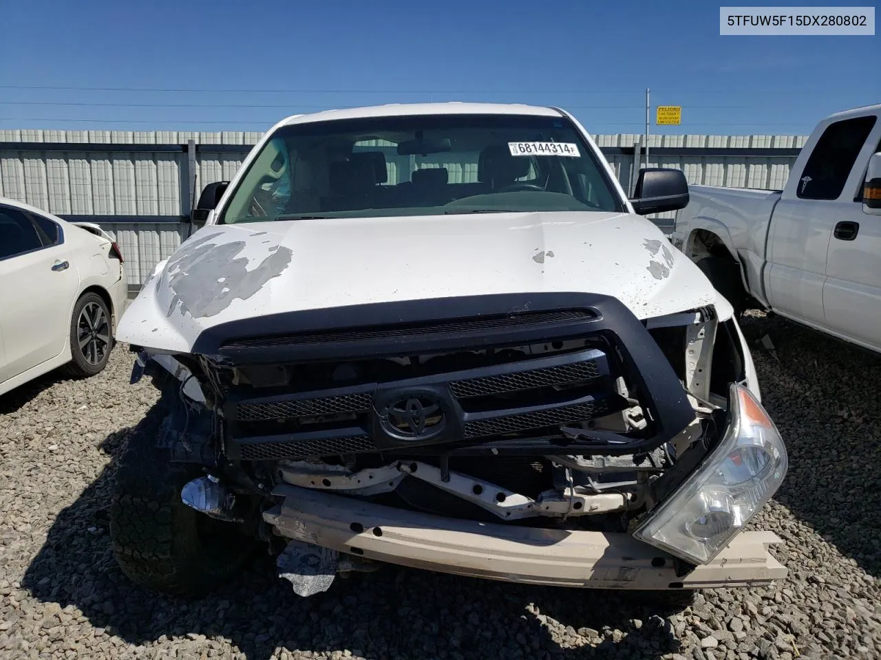 2013 Toyota Tundra Double Cab Sr5 VIN: 5TFUW5F15DX280802 Lot: 68144314