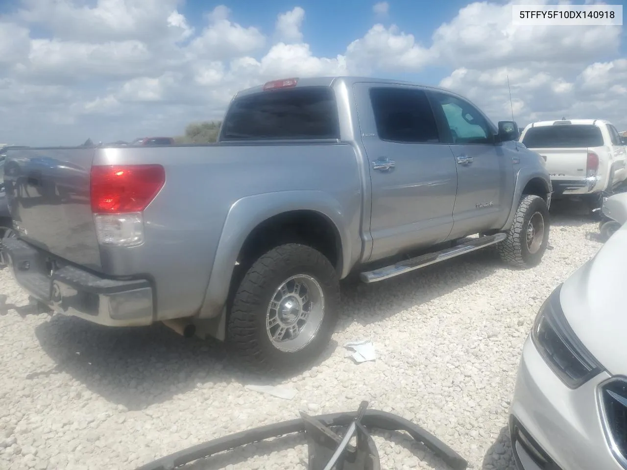 2013 Toyota Tundra Crewmax Limited VIN: 5TFFY5F10DX140918 Lot: 69751084