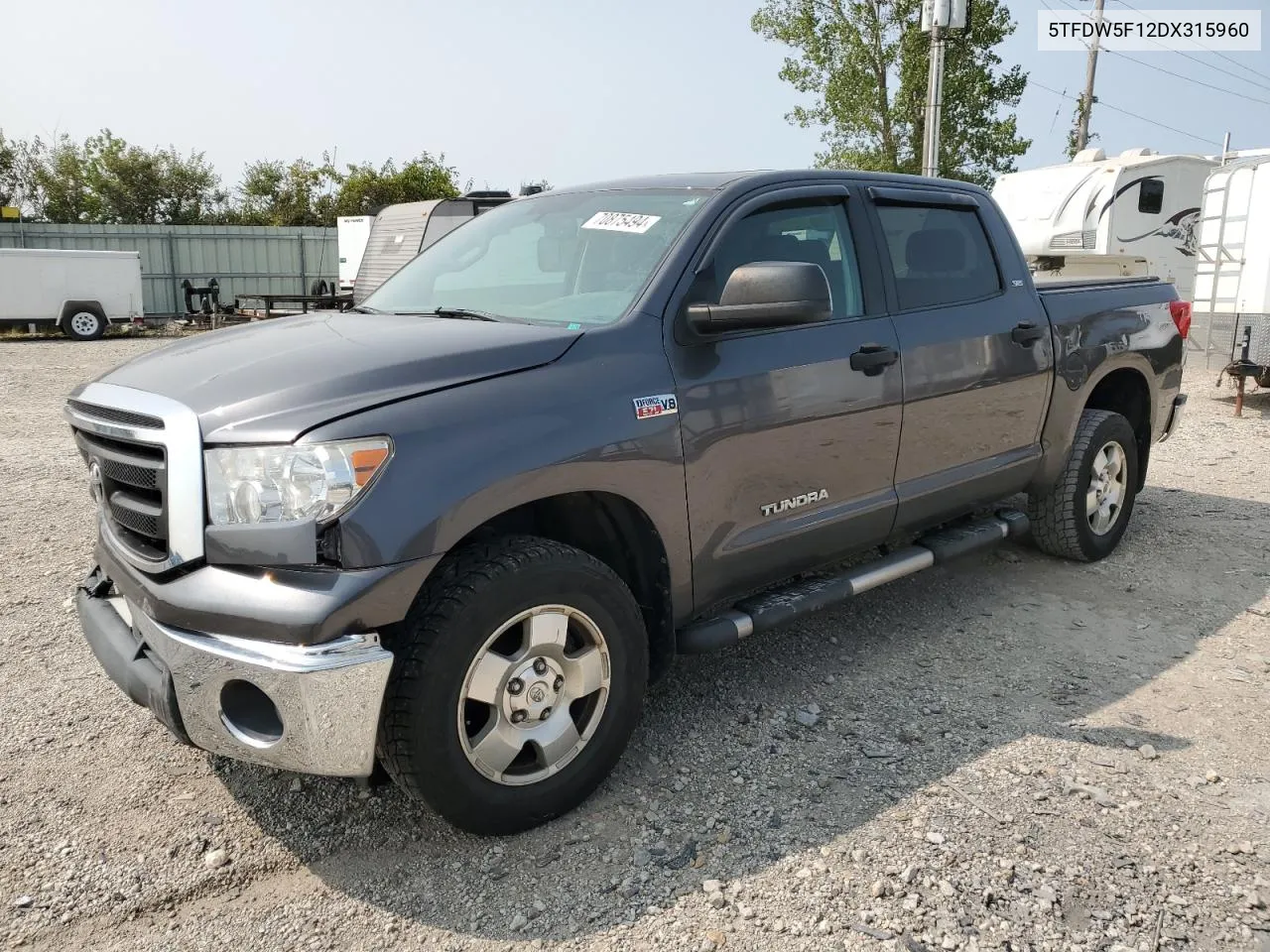 2013 Toyota Tundra Crewmax Sr5 VIN: 5TFDW5F12DX315960 Lot: 70875494