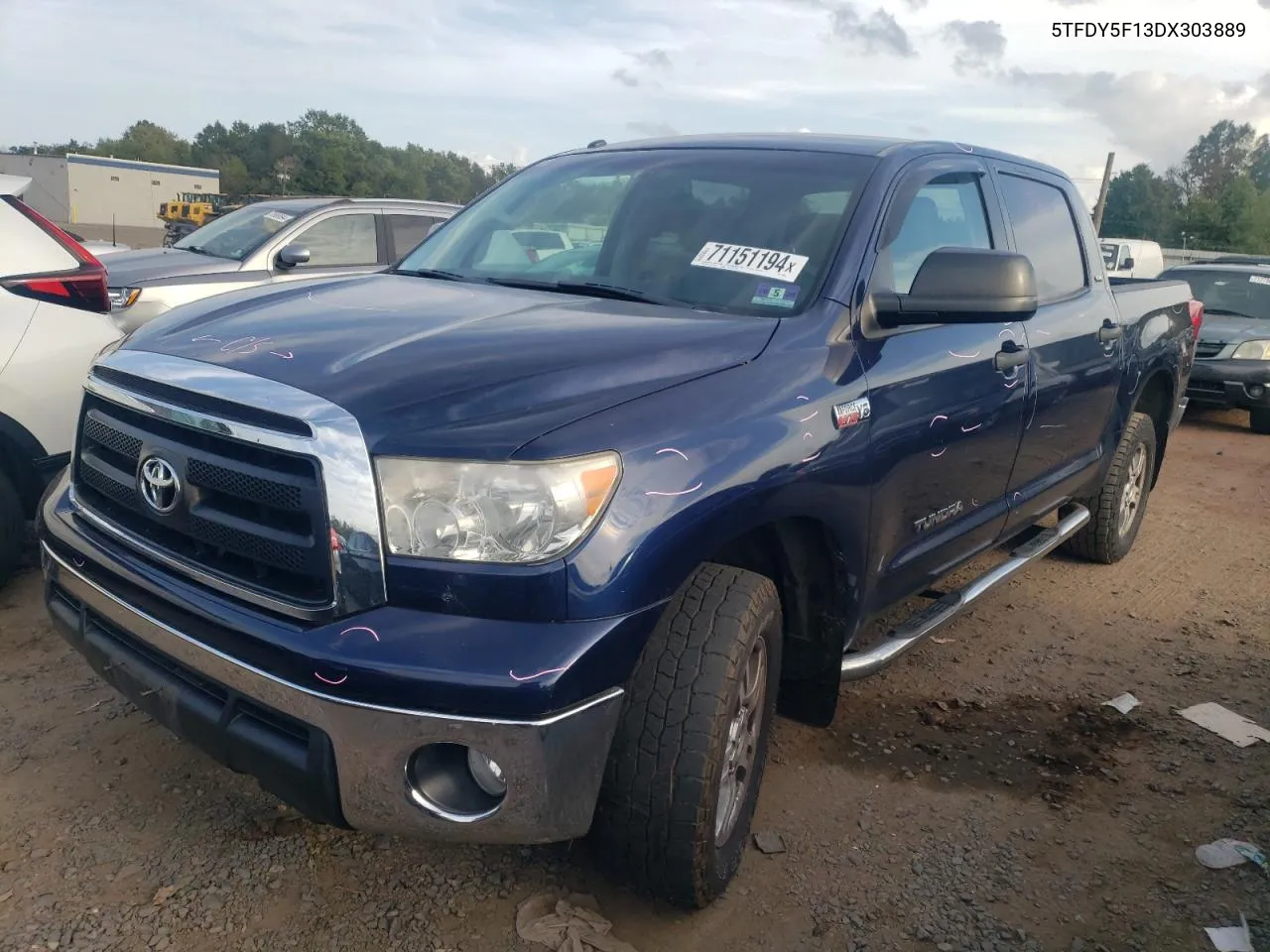 2013 Toyota Tundra Crewmax Sr5 VIN: 5TFDY5F13DX303889 Lot: 71151194