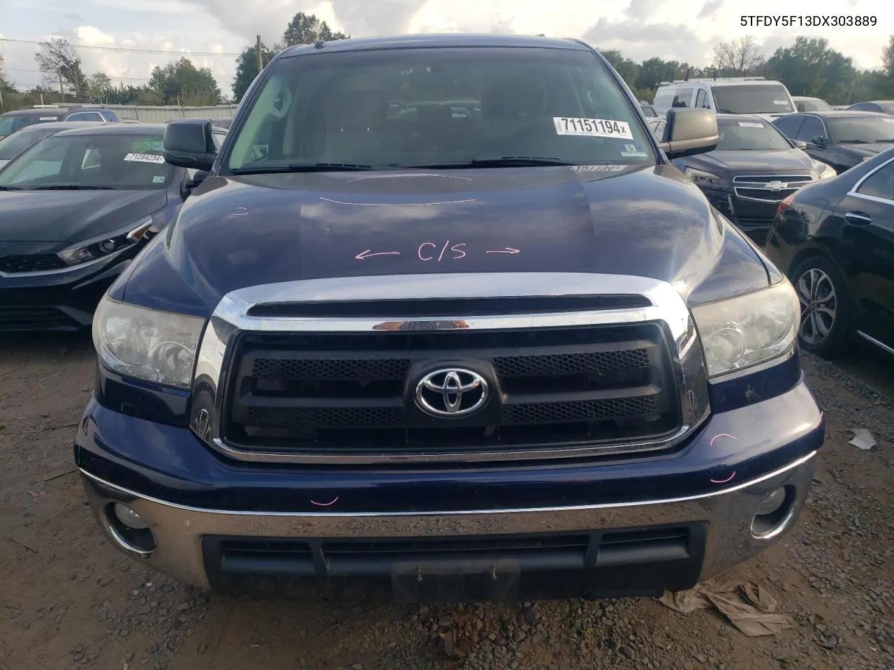 2013 Toyota Tundra Crewmax Sr5 VIN: 5TFDY5F13DX303889 Lot: 71151194