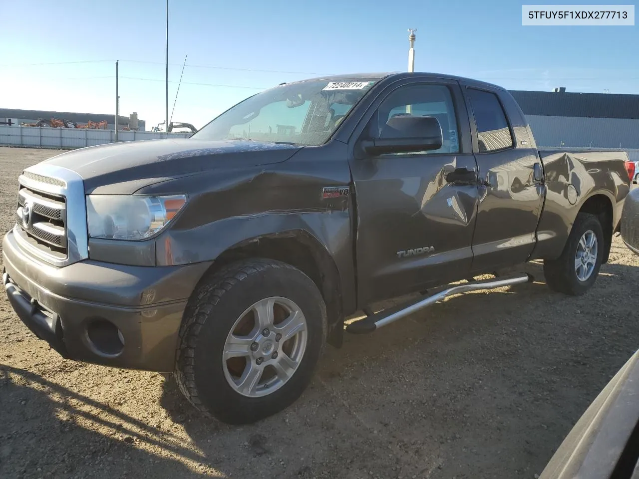 2013 Toyota Tundra Double Cab Sr5 VIN: 5TFUY5F1XDX277713 Lot: 72240214