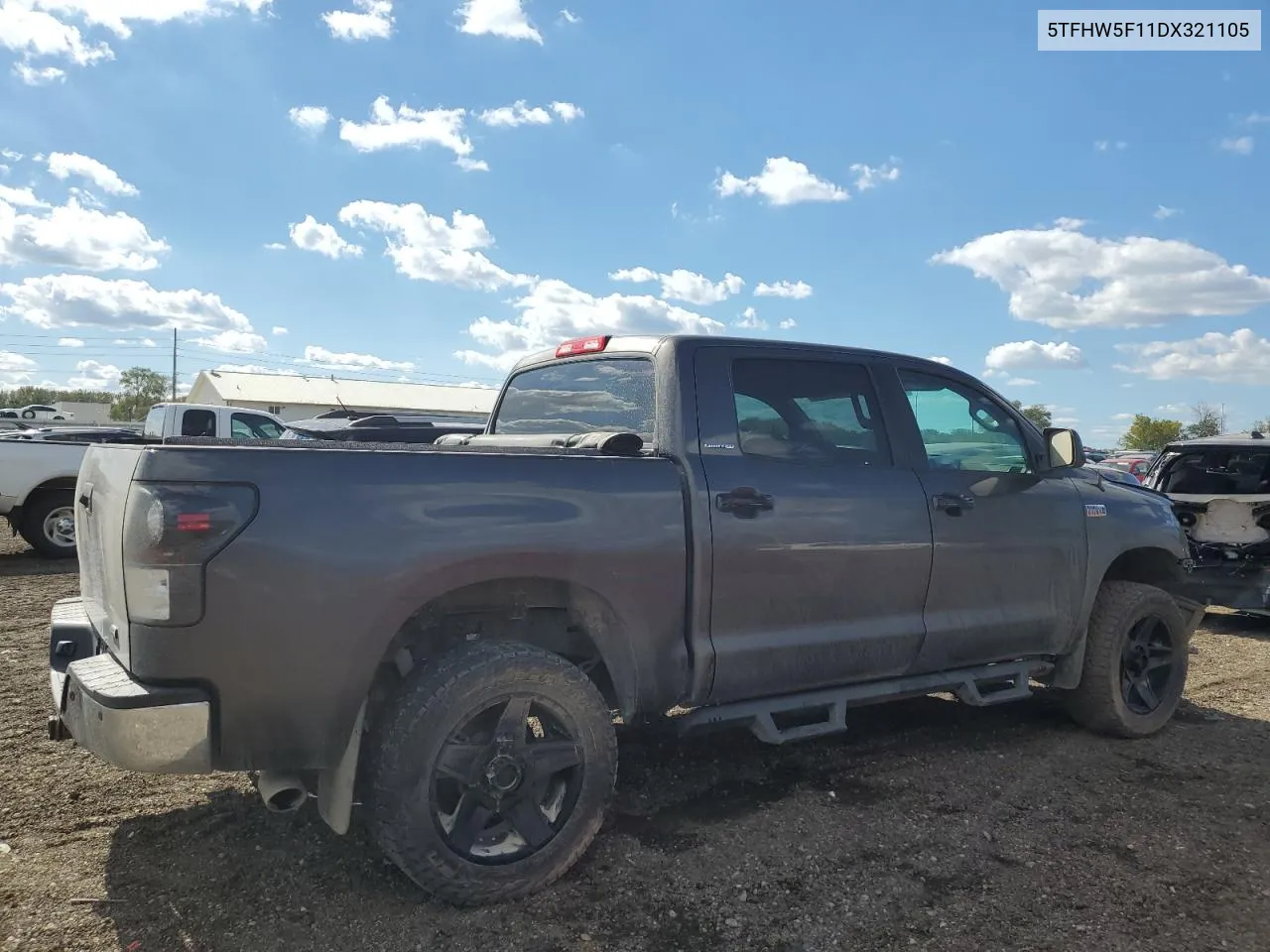 2013 Toyota Tundra Crewmax Limited VIN: 5TFHW5F11DX321105 Lot: 72518434