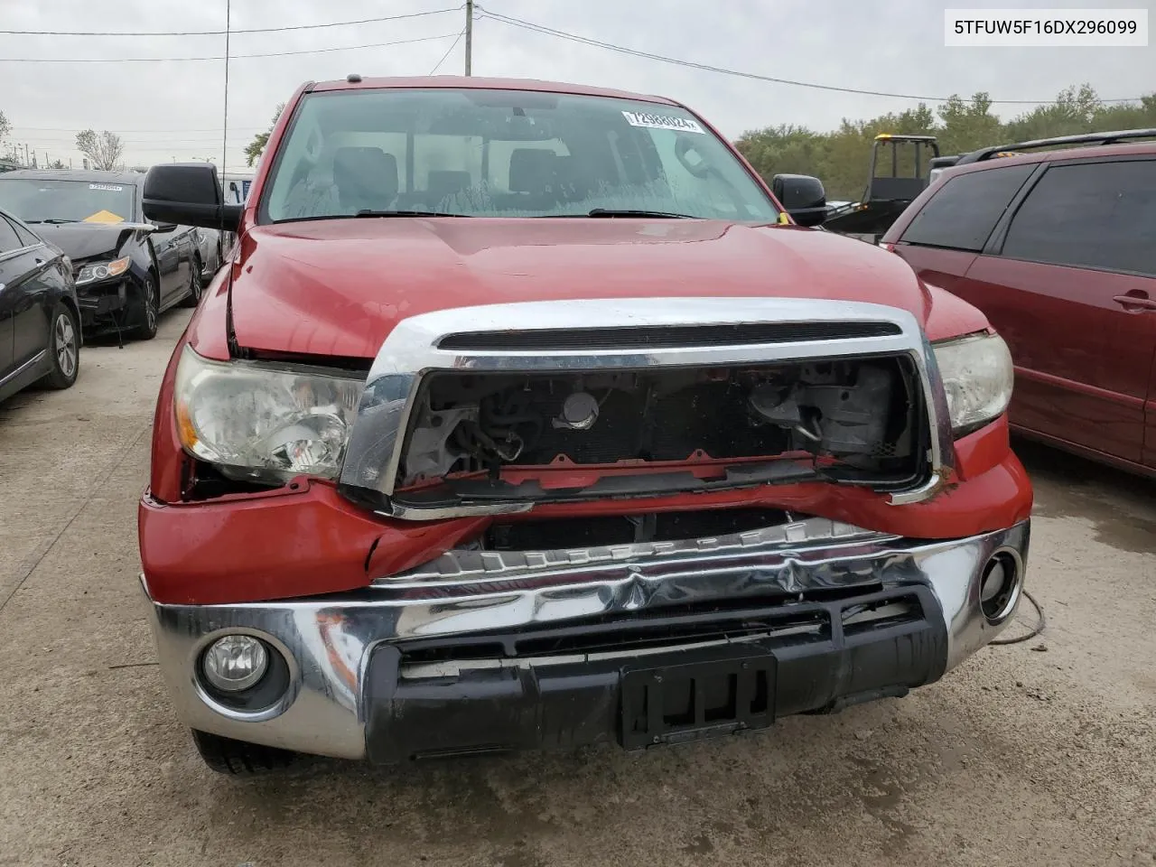 2013 Toyota Tundra Double Cab Sr5 VIN: 5TFUW5F16DX296099 Lot: 72988024