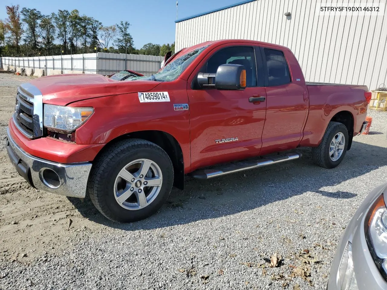 2013 Toyota Tundra Double Cab Sr5 VIN: 5TFRY5F19DX146312 Lot: 74859014