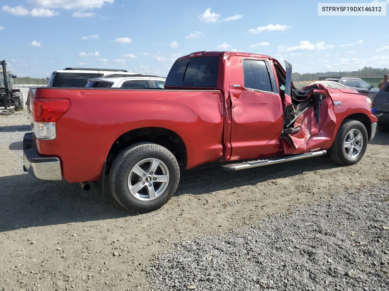 2013 Toyota Tundra Double Cab Sr5 VIN: 5TFRY5F19DX146312 Lot: 74859014