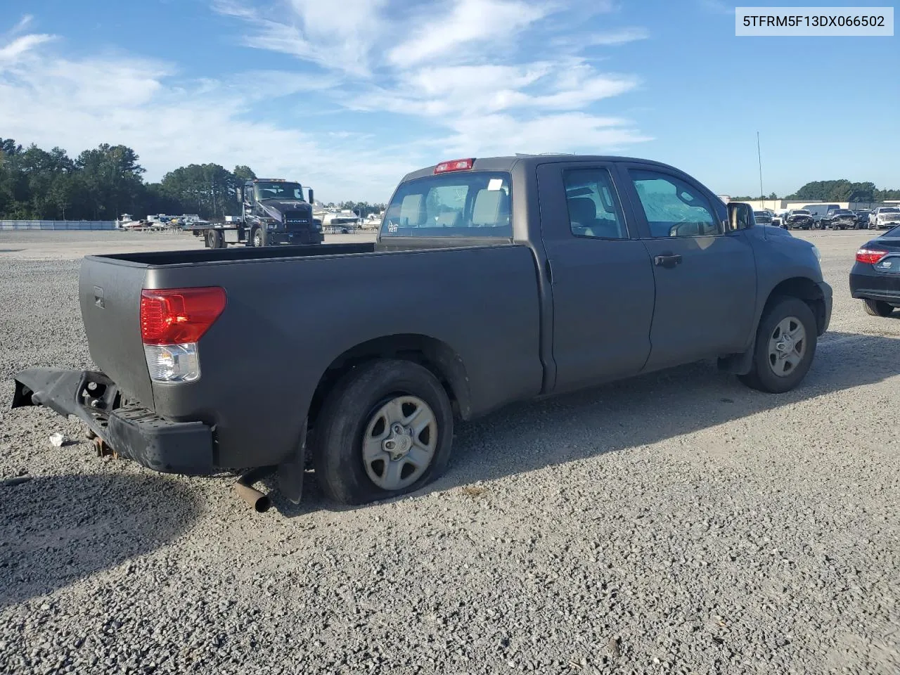 2013 Toyota Tundra Double Cab Sr5 VIN: 5TFRM5F13DX066502 Lot: 74989834