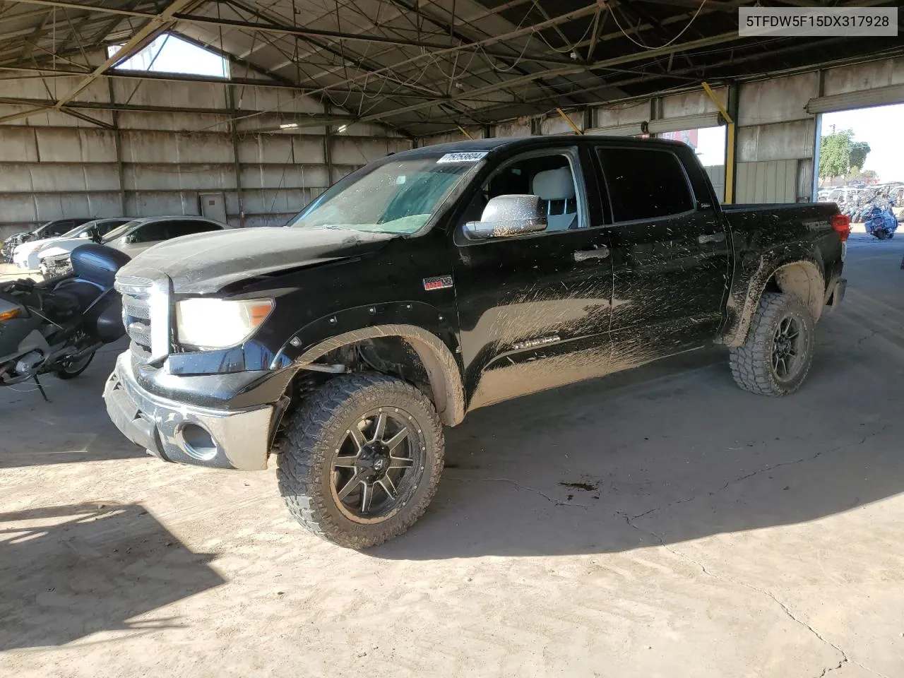 2013 Toyota Tundra Crewmax Sr5 VIN: 5TFDW5F15DX317928 Lot: 75253604