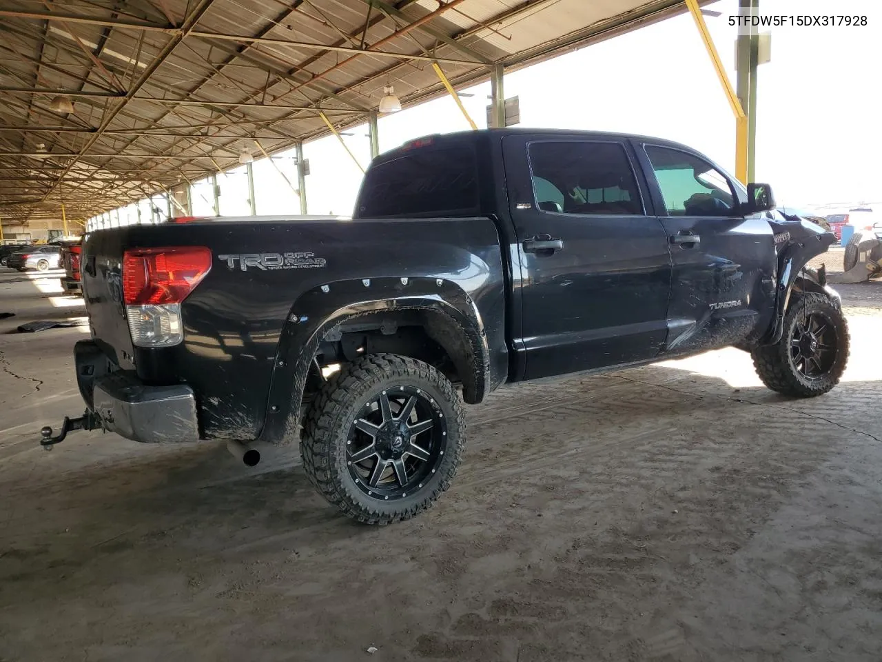 2013 Toyota Tundra Crewmax Sr5 VIN: 5TFDW5F15DX317928 Lot: 75253604